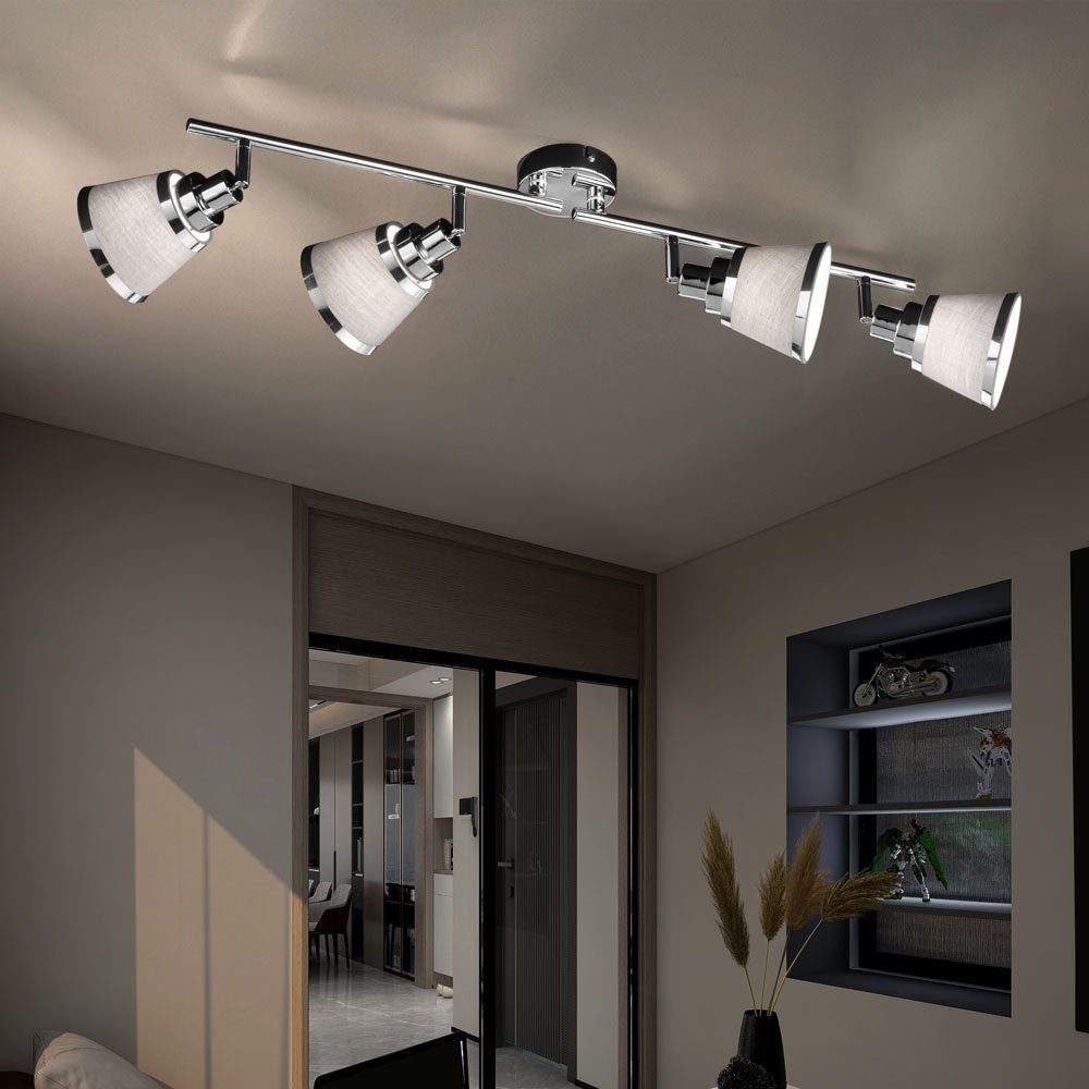 WOFI Deckenleuchte, Leuchtmittel nicht inklusive, Deckenlampe Deckenstrahler Spotleiste