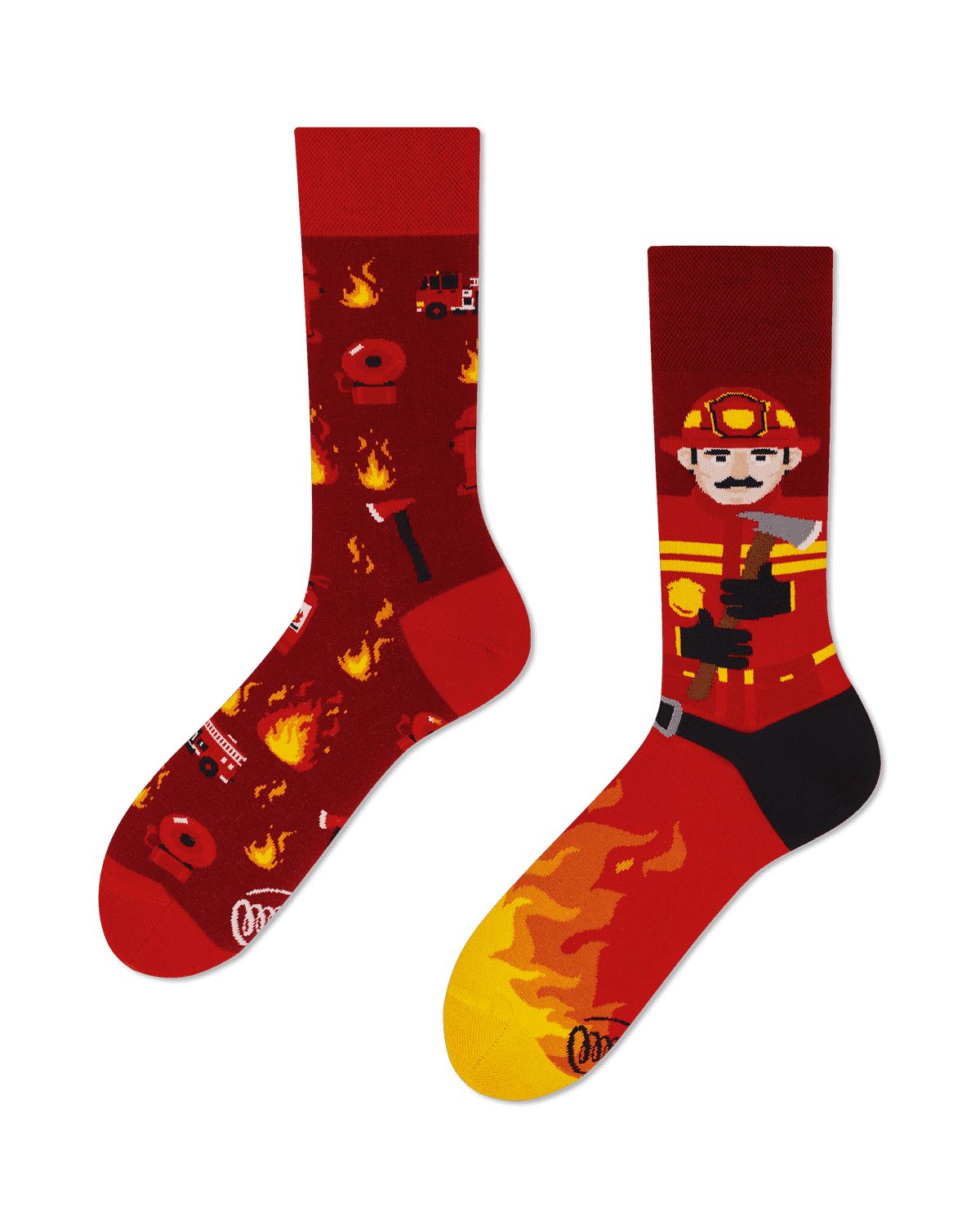 Freizeitsocken Many Mornings Socken The Fireman