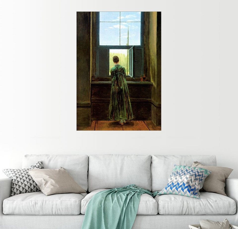 Posterlounge Wandbild Caspar David Friedrich »Frau am
