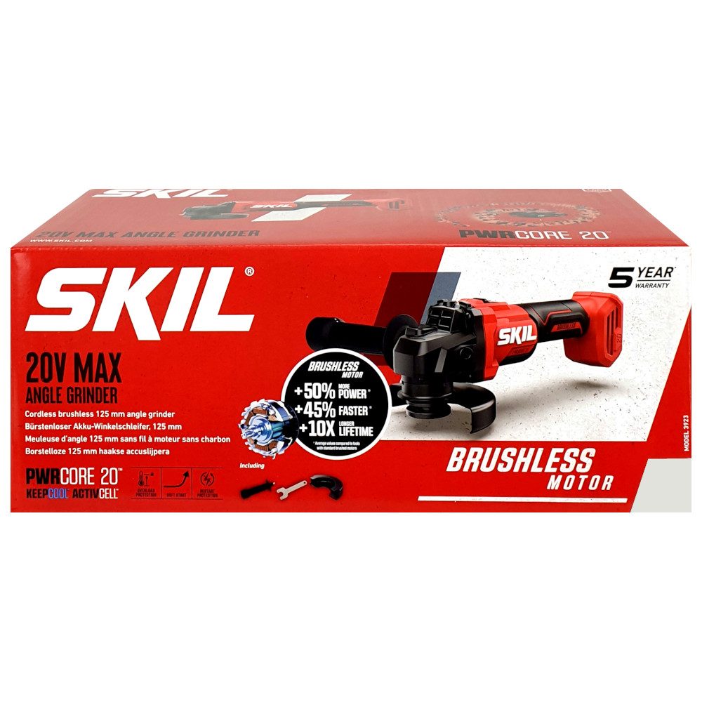 SKIL Winkelschleifer Skil 20V 3923 CA 125mm Akku-Winkelschleifer (ohne Akku)
