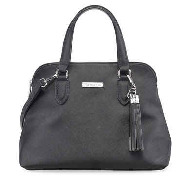 Tamaris Henkeltasche Maxima (Set), Damen Bugatti Bowling Bag Handtasche Henkeltasche Charm-Anhänger