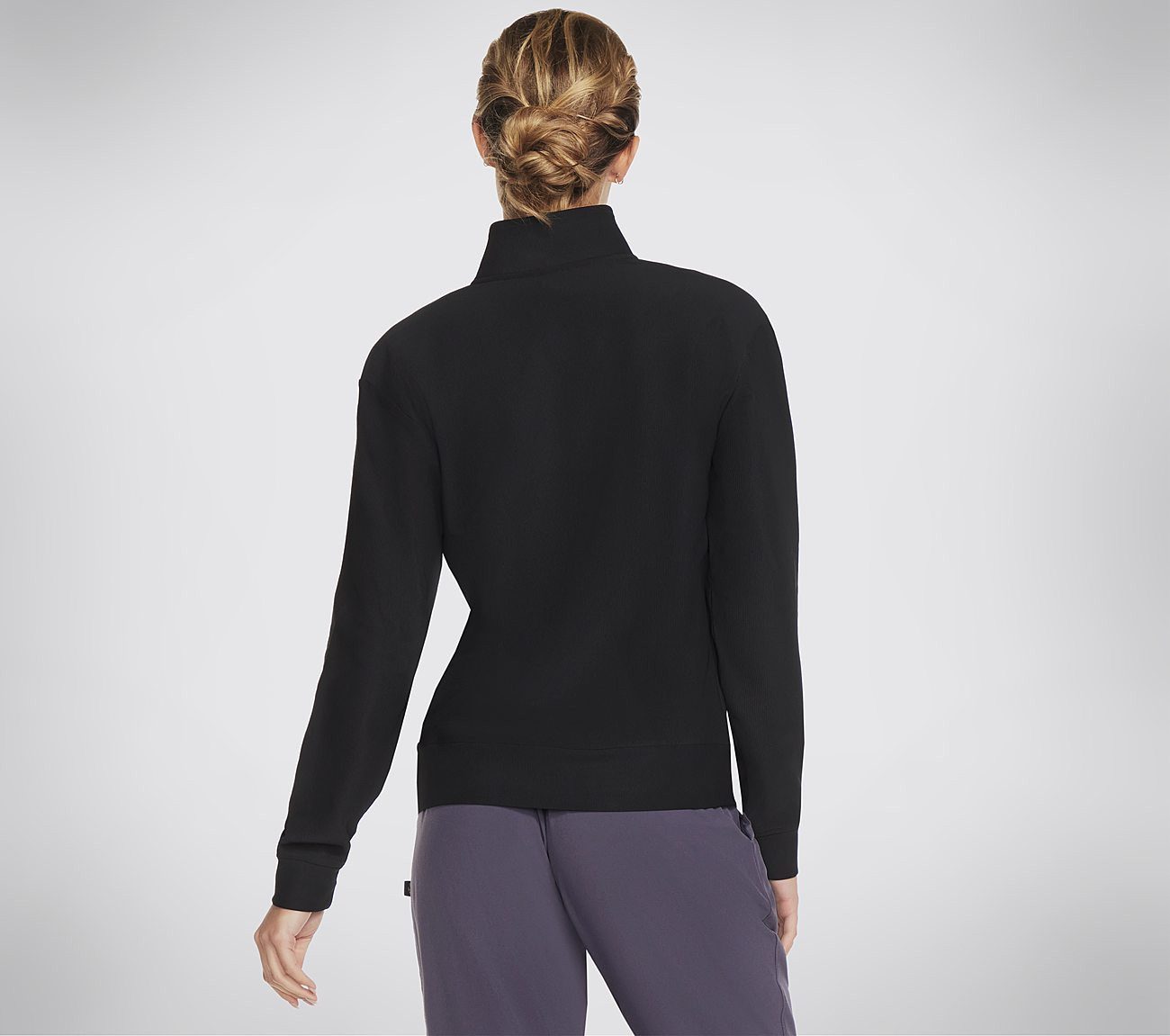 Skechers Rollkragenpullover GOLUXE RIB 1/4 ZIP sportlicher Rollkragenpullover, für Sportmode geeignet