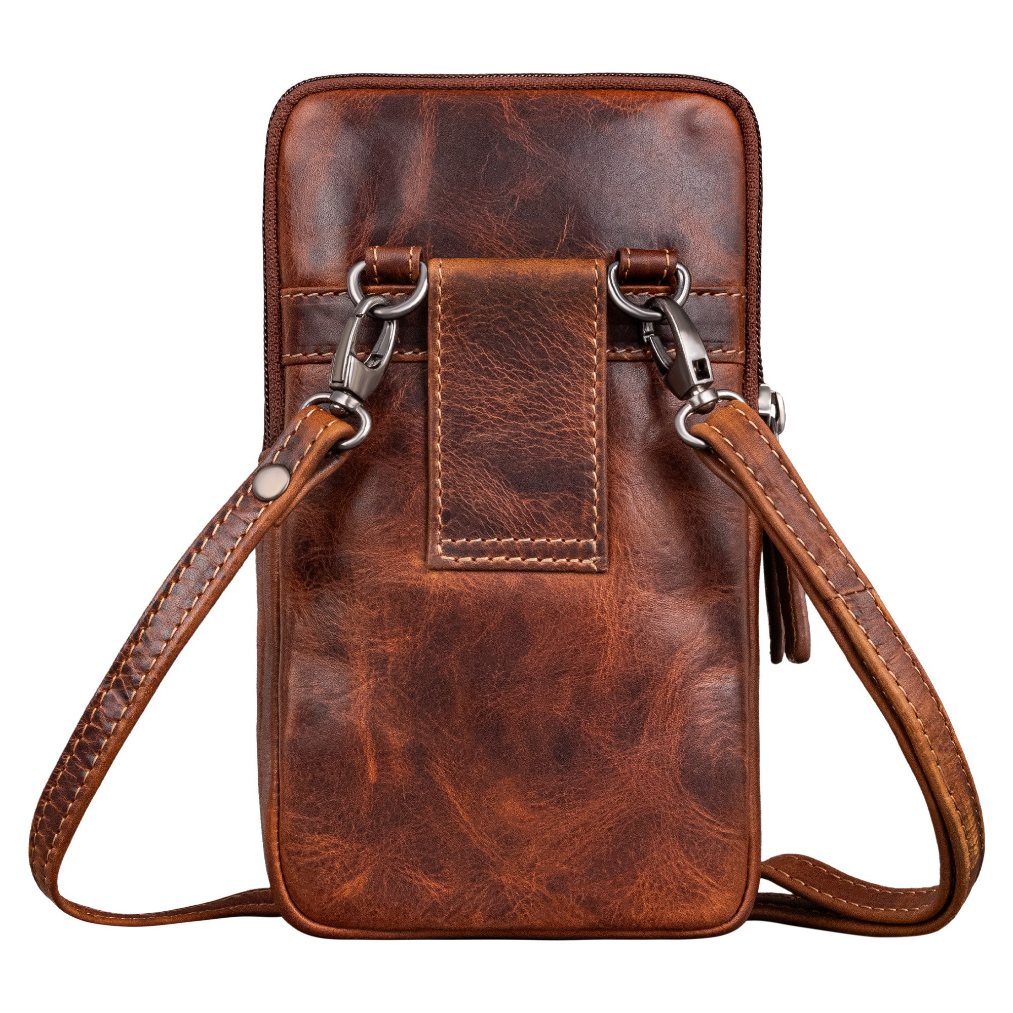 STILORD Handtasche "Asher" Leder Brustbeutel Herren Vintage Gürteltasche zum Umhängen