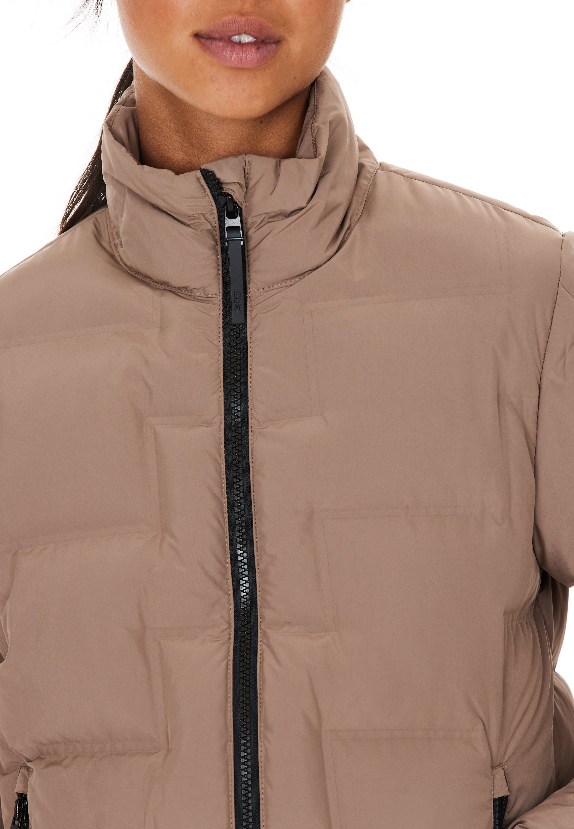 braun SOS Alagna mit warmem Outdoorjacke Futter angenehm