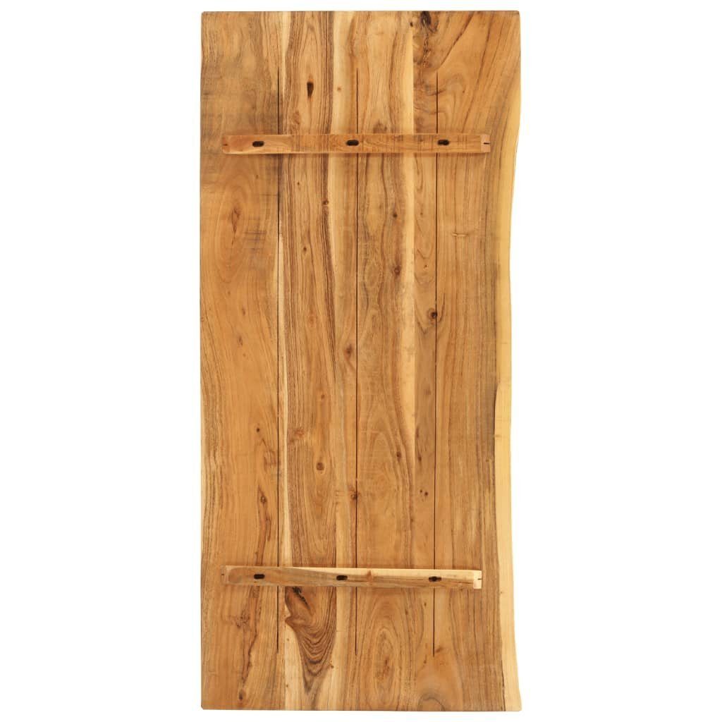 vidaXL Waschtischplatte Badezimmer-Waschtischplatte Massivholz 114x52x4 cm