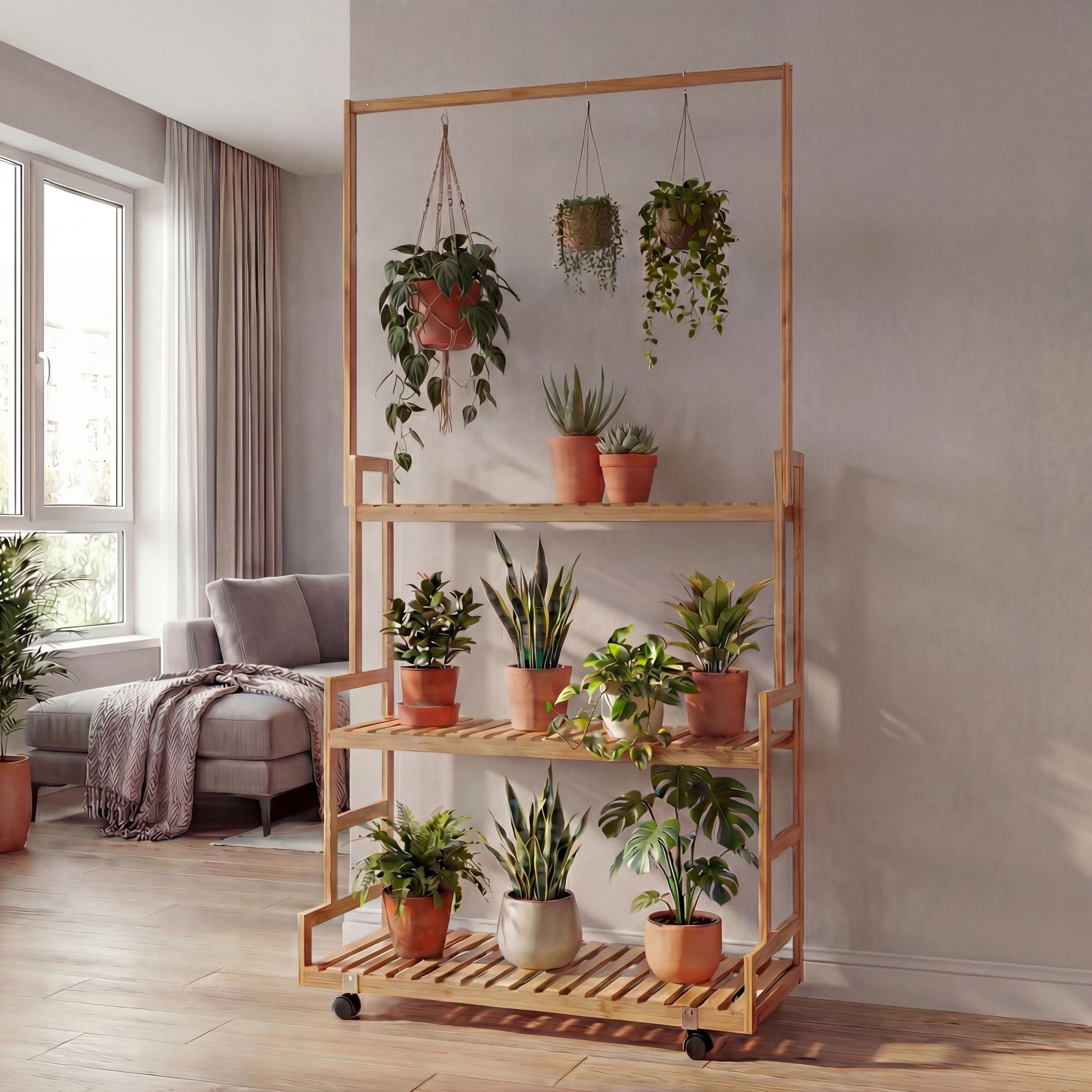 MCW Pflanzentreppe MCW-Q33-S, Hohe Stabilität und langlebige Verarbeitung, Für den Indoor-Bereich