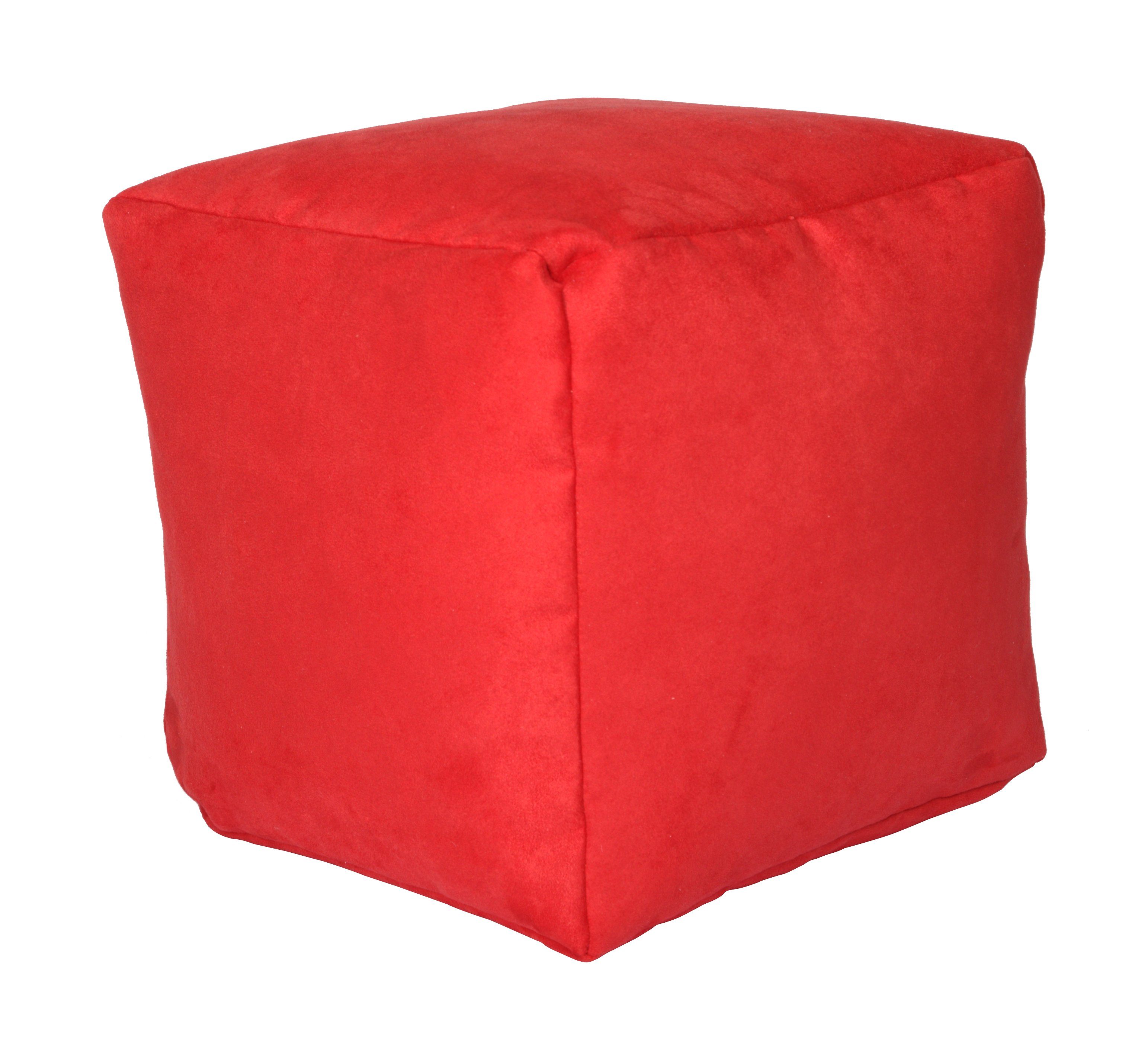 Giantore Sitzwürfel Sitzkissen pflegeleicht, Hingucker und trendy Rot