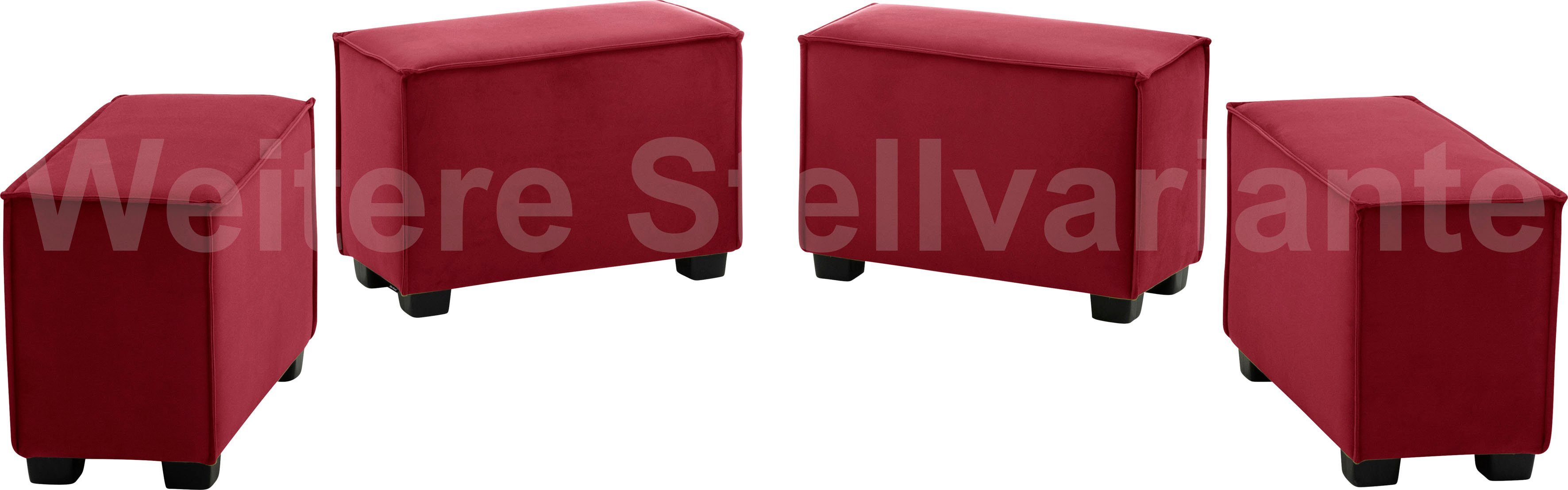 Sofa-Set Wohnlandschaft MOVE, rot Max Set, Winzer® 12