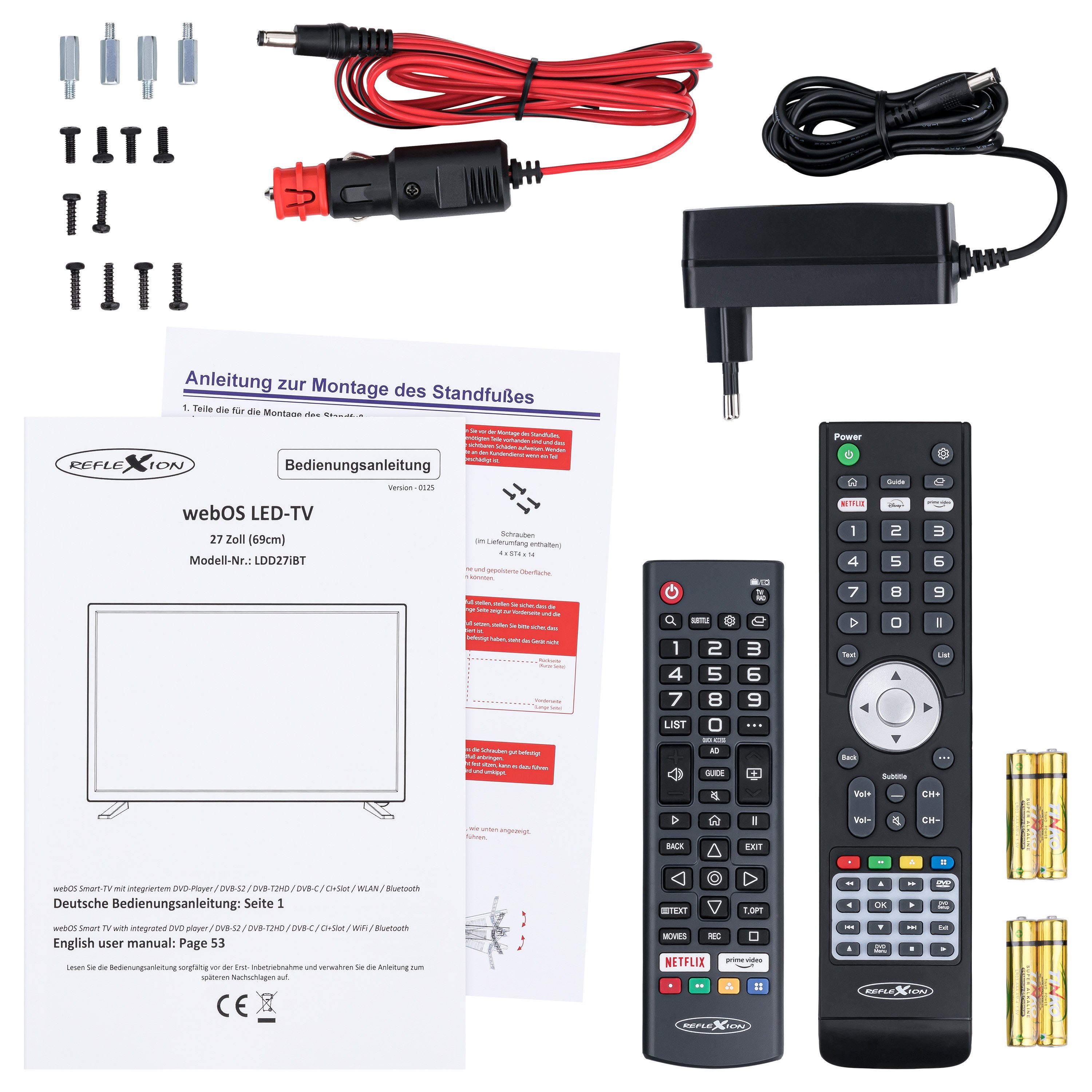 LDD27IBT 69 cm (27") LCD-TV mit DVD-Spieler, Full HD, Smart-TV, HDR-Wiedergabe, DVB-T2/DVB-C/DVB-S2