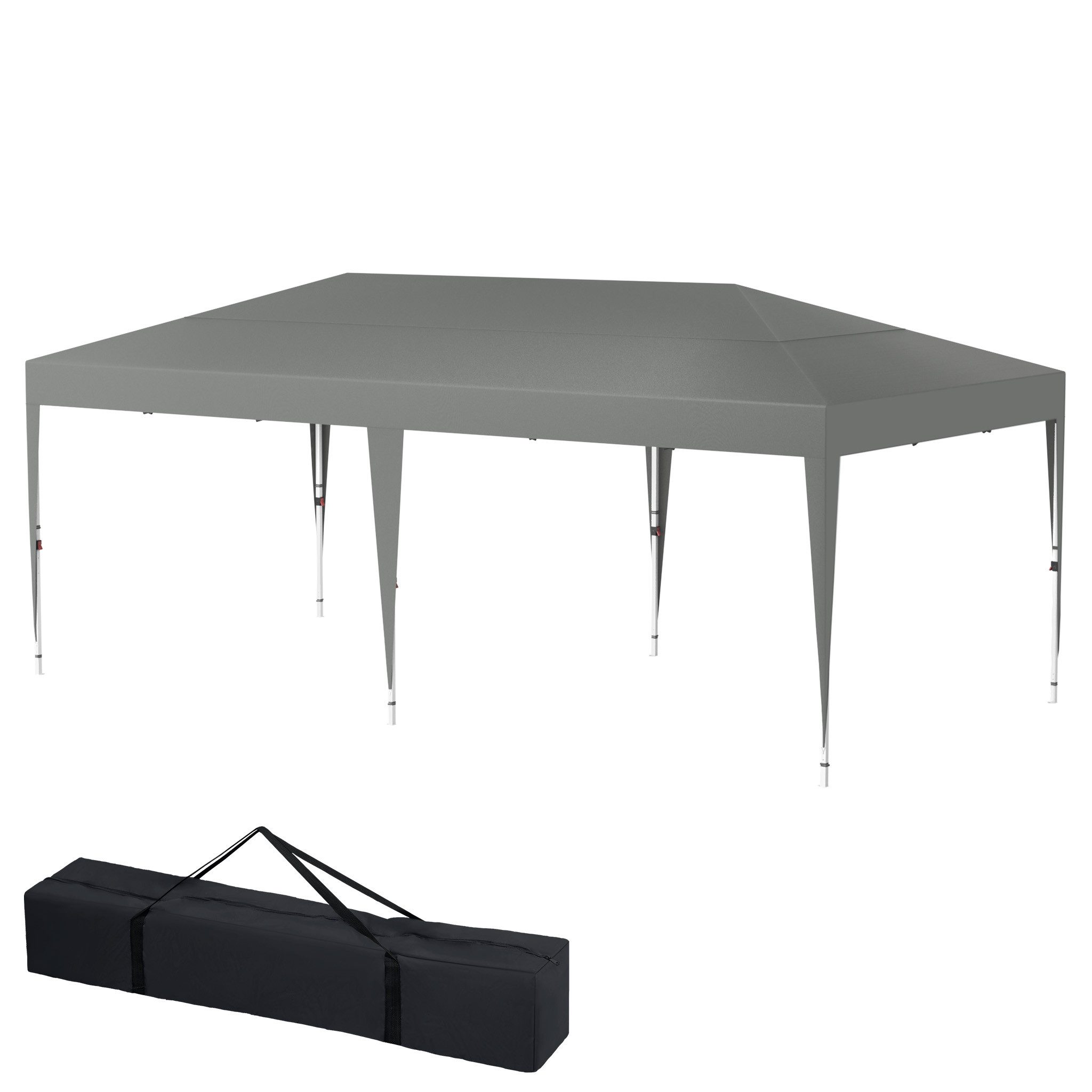 FIVMEN Partyzelt Gartenlauben 3x6m Gartenpavillon Pavillon Partyzelt ohne Seitenteile