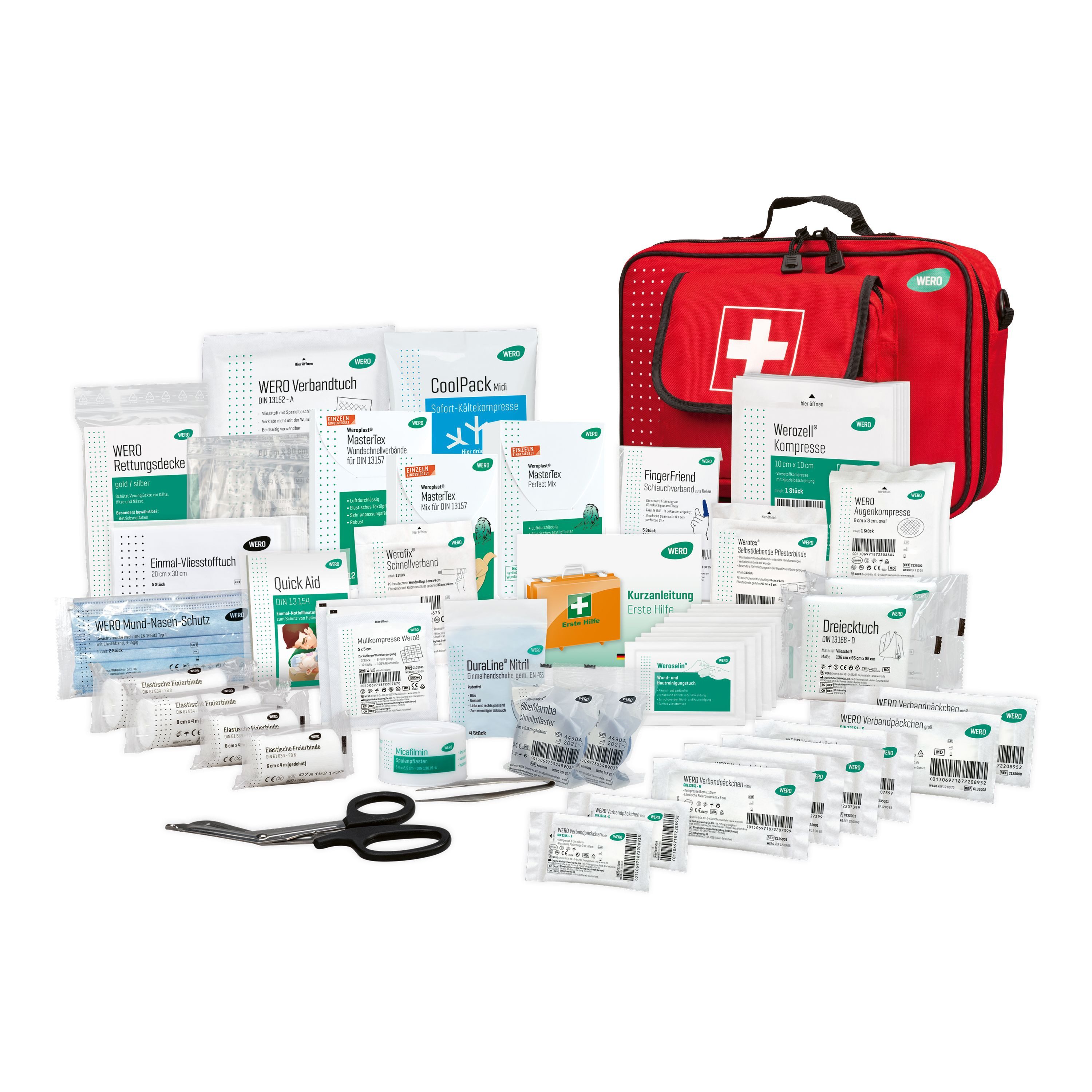 WERO Erste-Hilfe-Set Erste Hilfe Tasche DIN 13157 Allround - optimal für Ausflüge