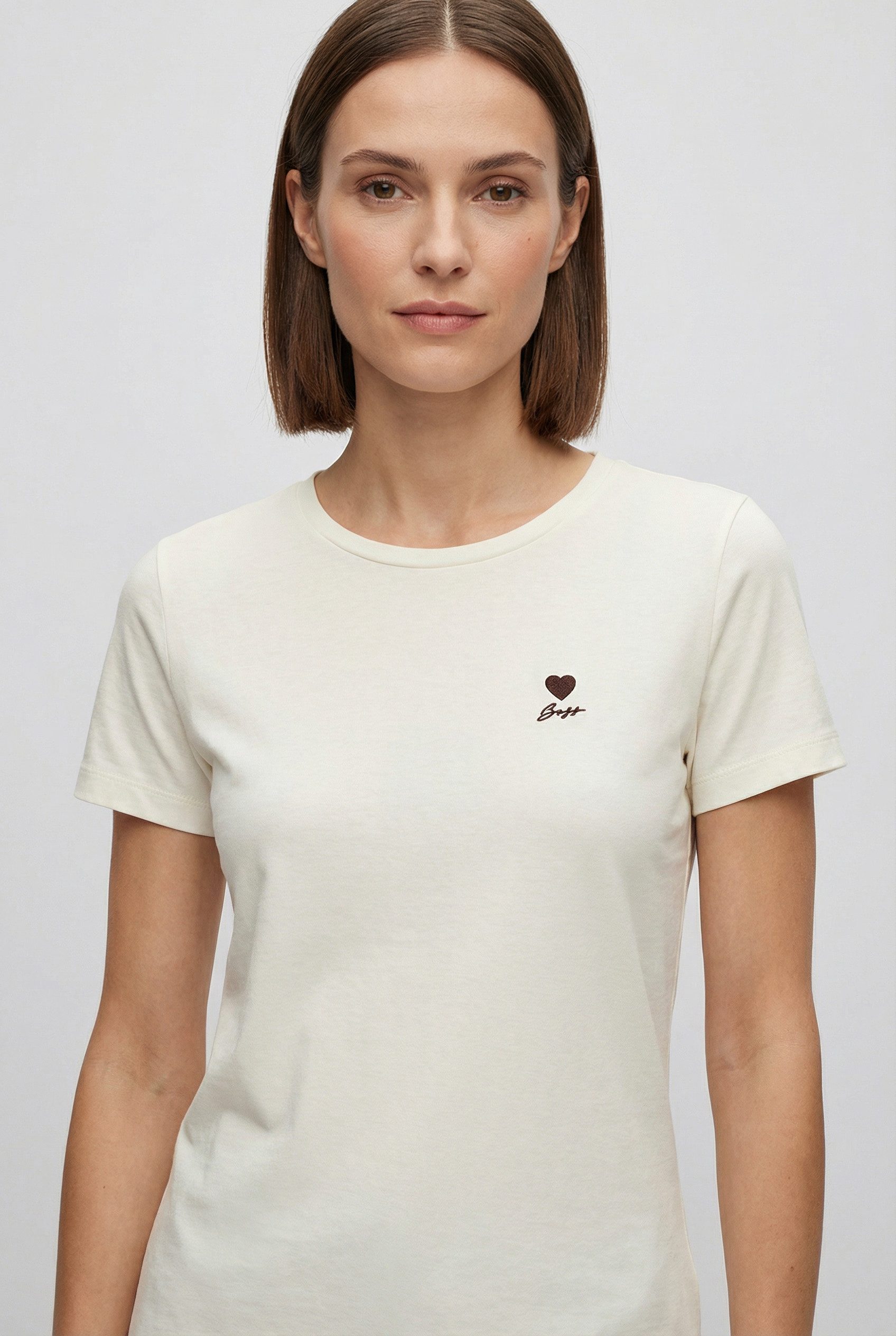 BOSS ORANGE T-Shirt Elove Premium Damenmode aus Baumwolle, Rundhals günstig online kaufen