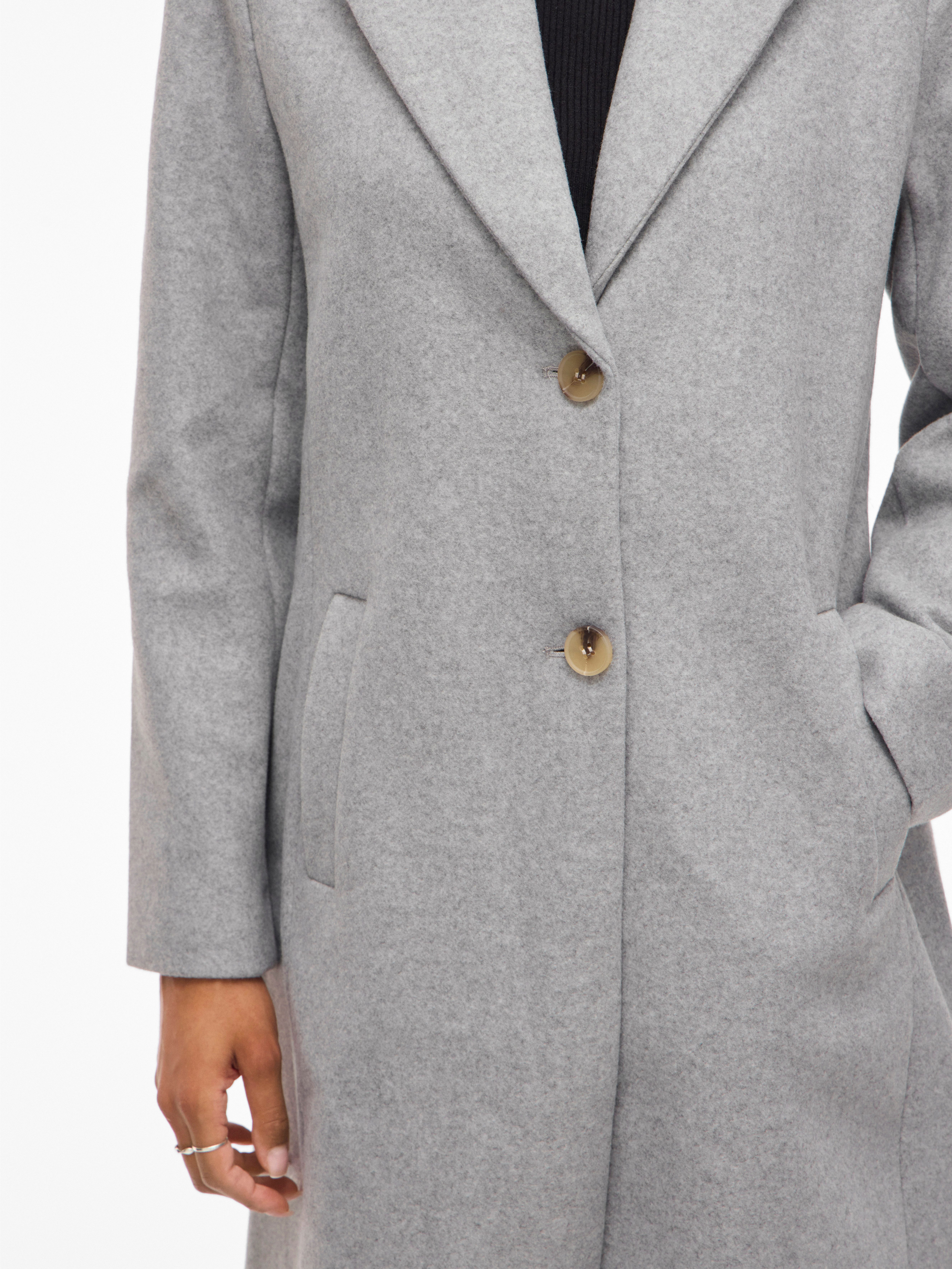 Vila Kurzmantel VICLAUDIA BUTTON COAT - NOOS