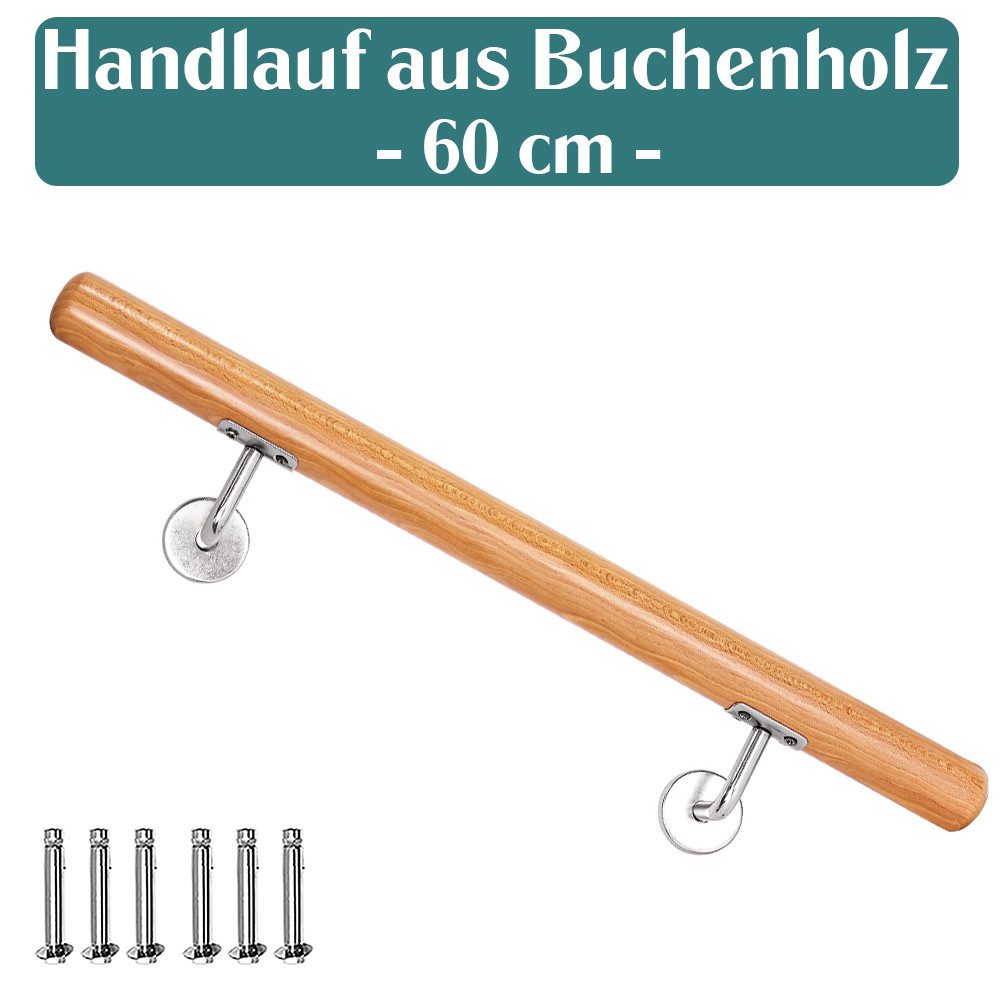 V2Aox Handlauf Buche Holz Handlauf Treppengeländer Wandhandlauf Treppe 50 - günstig online kaufen