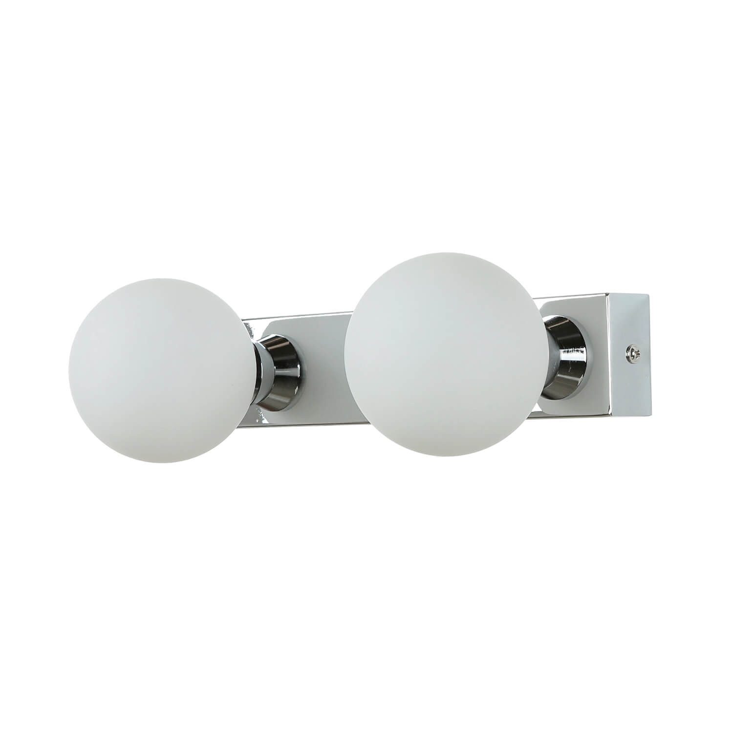 Licht-Erlebnisse Wandleuchte BRAZOS, ohne Leuchtmittel, Wandlampe Metall Glas Schwarz Bad Küche Esszimmer Lampe
