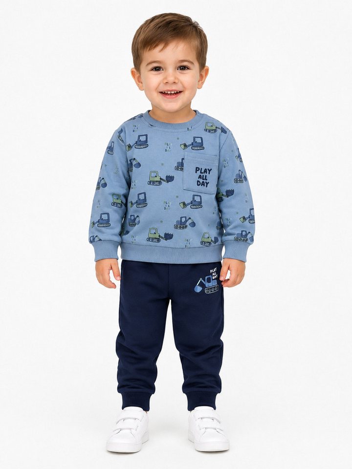 Fashion Boy Sweatanzug Jungen 2-teiliges Set mit Sweatshirt & Jogginghose JF1108a (Set, Sweatshirt & Jogginghose)