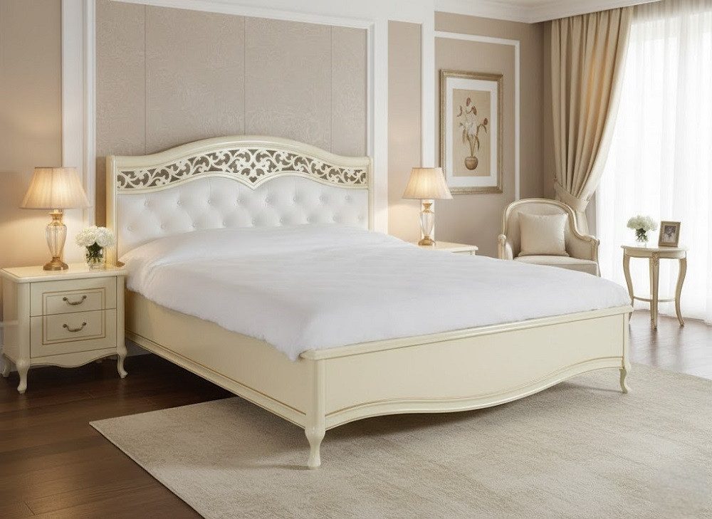 Xlmoebel Bett Klassisches königliches Doppelbett im Chippendale-Stil Sofort (Bett), Hergestellt in Europa