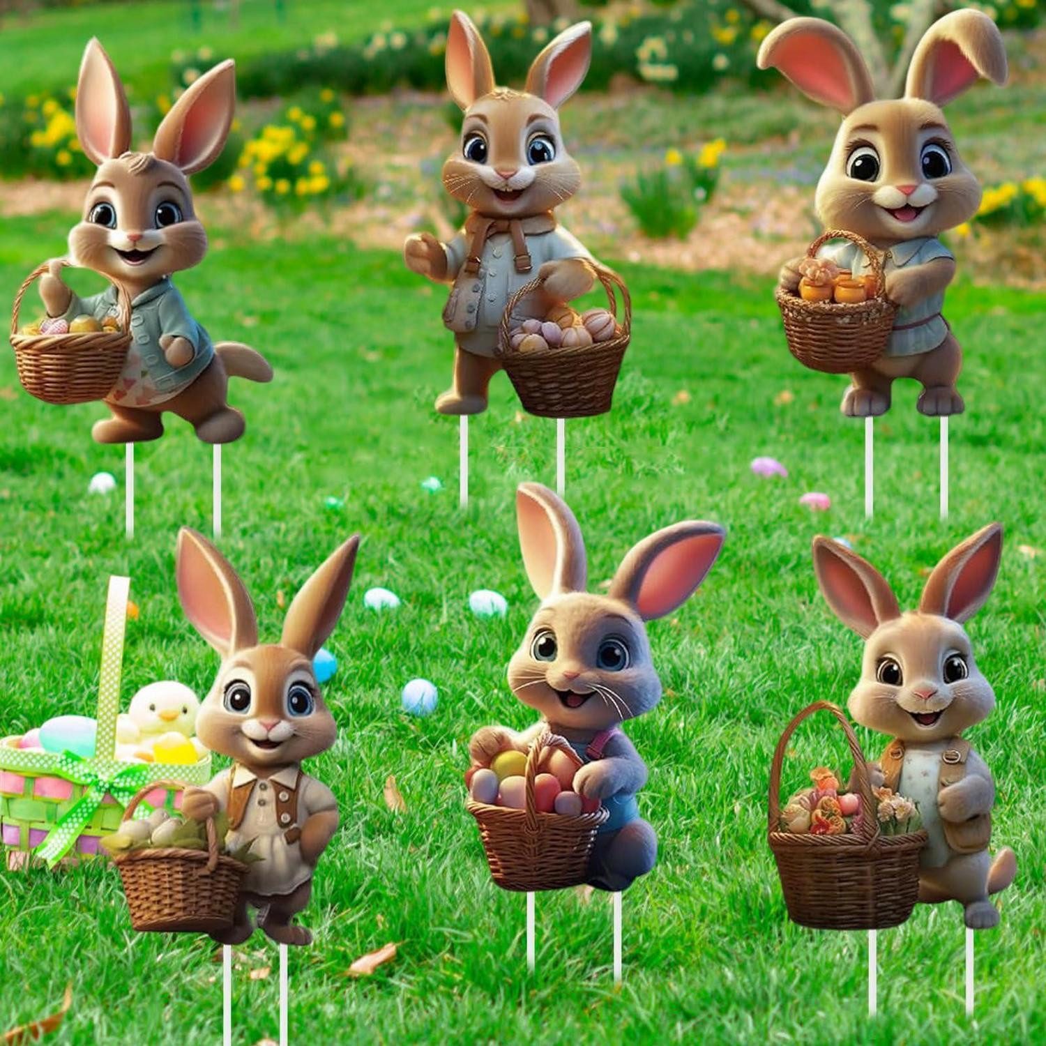 LuxusKollektion Osterhase Osterhasen Gartenstecker 6 Stück (6 St)