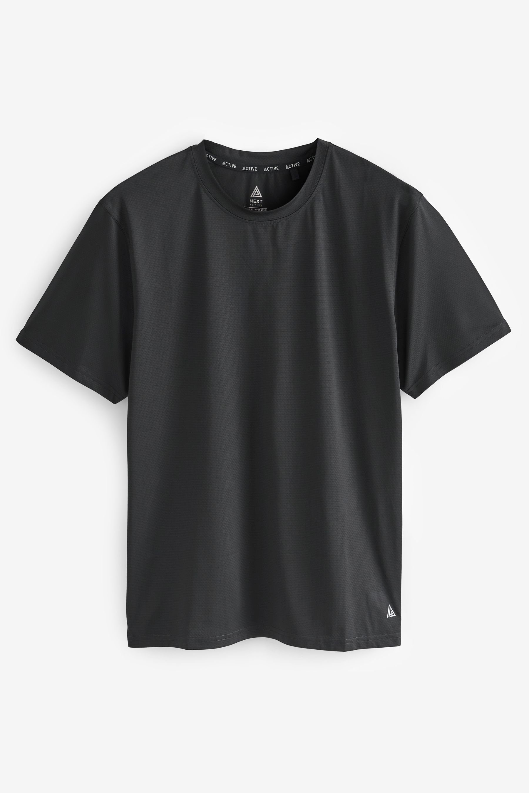 Next Trainingsshirt Active Gym & Training Strukturiertes T-Shirt (1-tlg) Black
