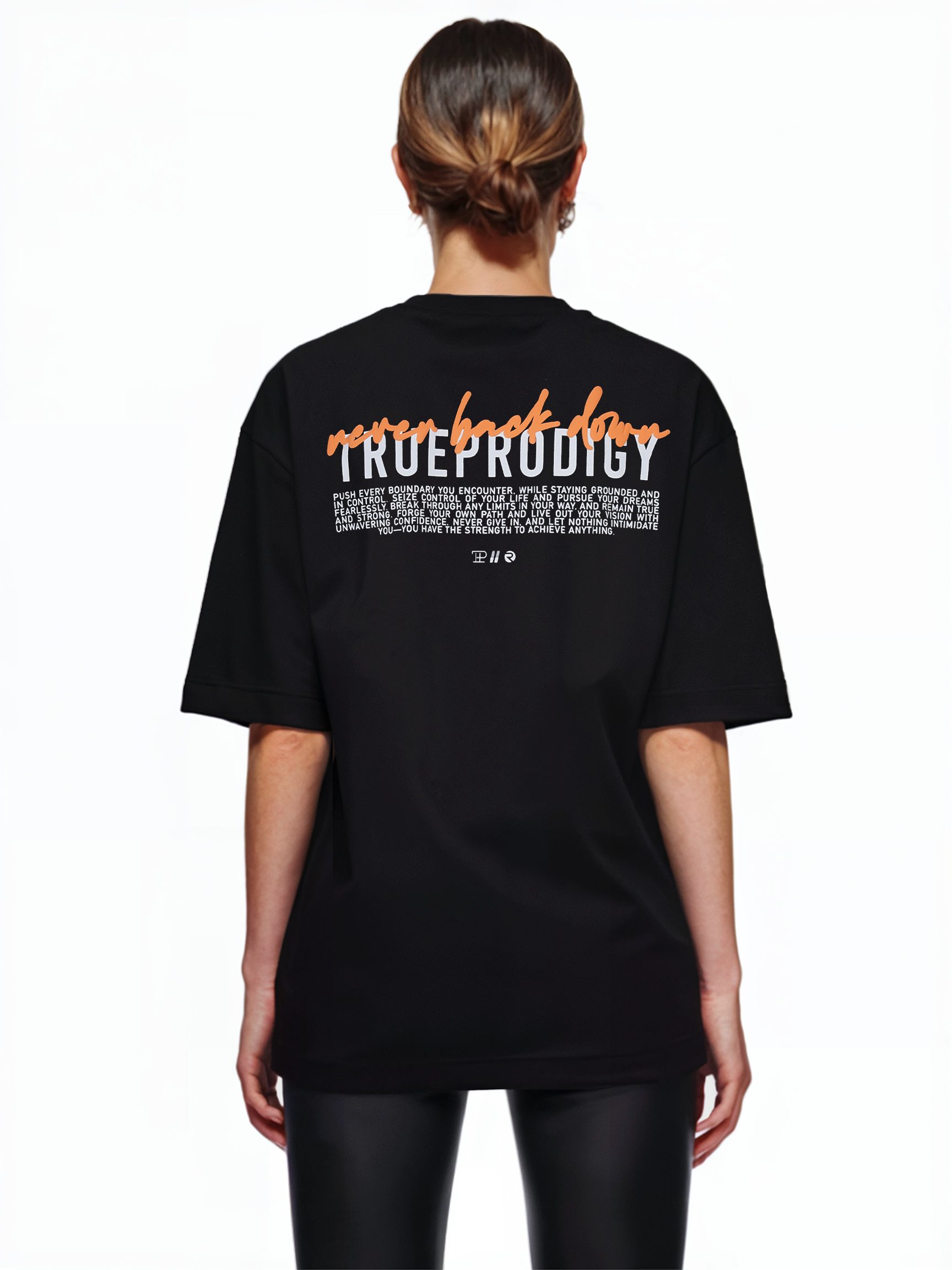trueprodigy Oversize-Shirt Lior F Logoprint Rundhals dicker Stoff günstig online kaufen