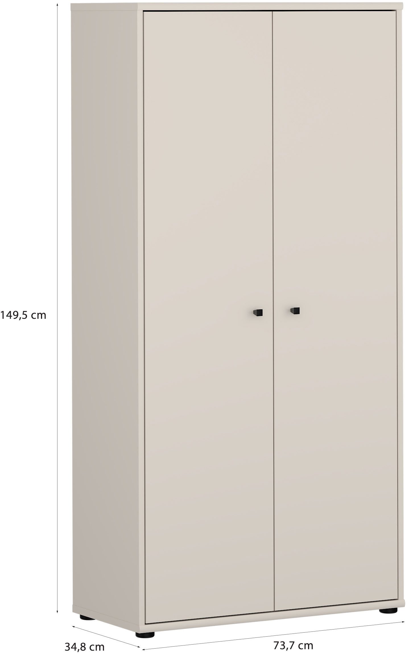 FORTE Schuhschrank Tempra Breite 73,7 cm