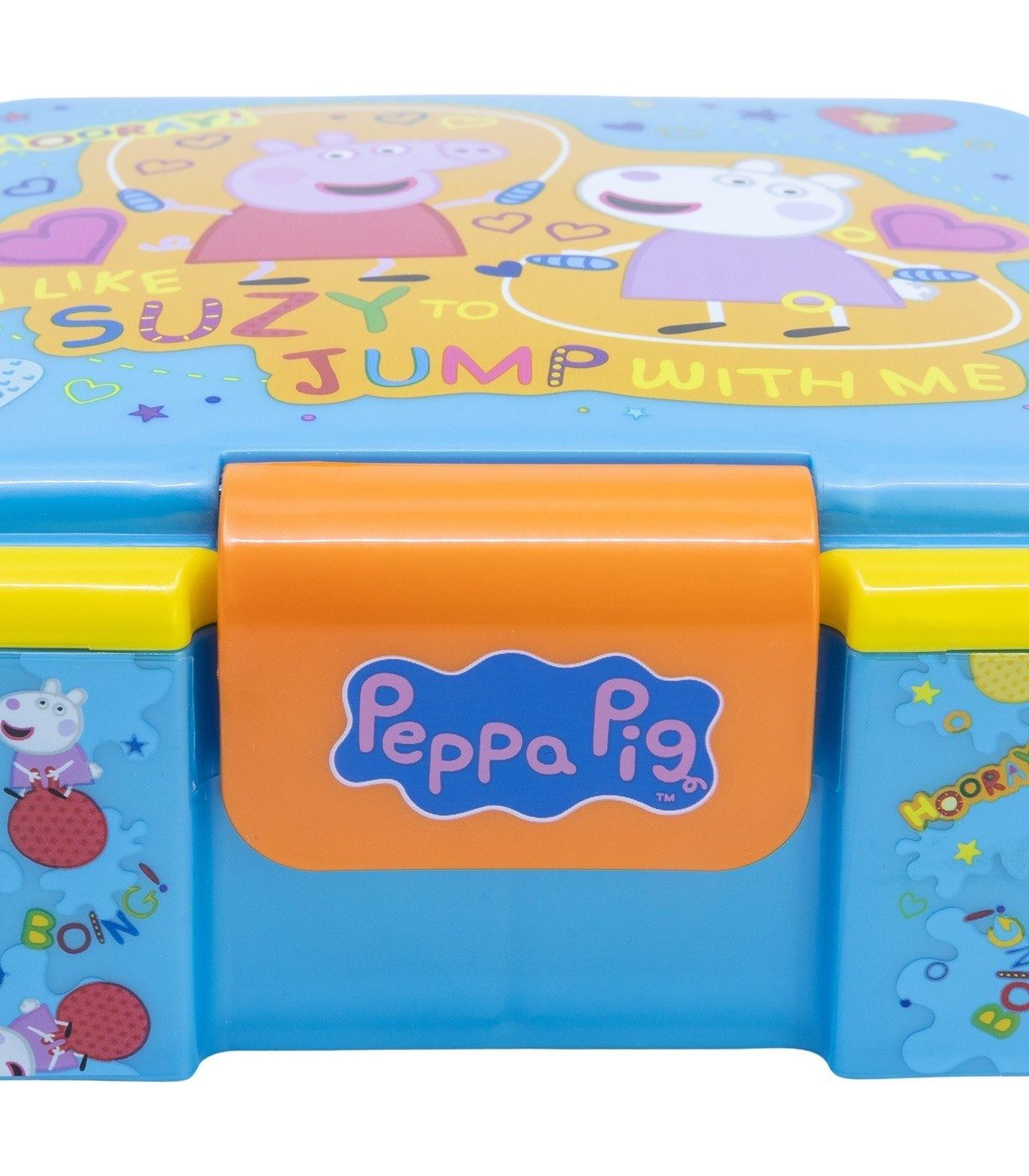 Peppa Pig Lunchbox Lunchbox Kinder Brotdose mit 3 Fächern Pausenbox, Polyethylen, (Packung)