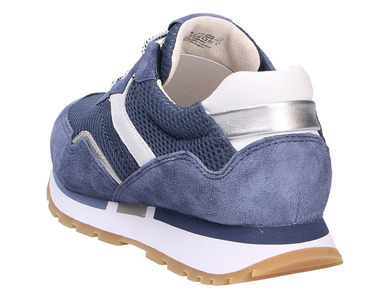 Gabor 26) Sneaker Gehcomfort Blau / Weicher (jeans/weiss/silber