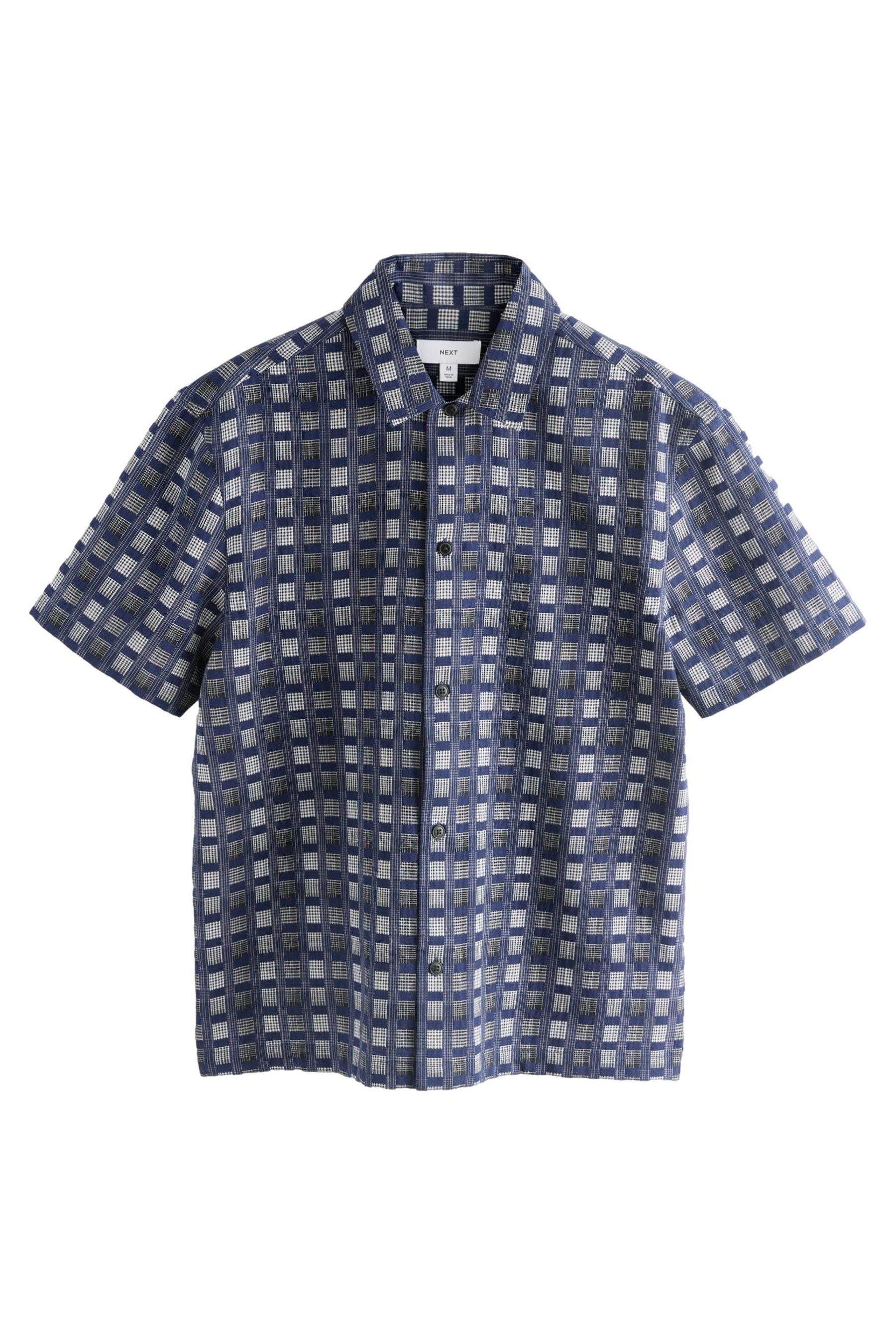 Kurzarmhemd Kurzärmliges Hemd mit Patchwork-Karos