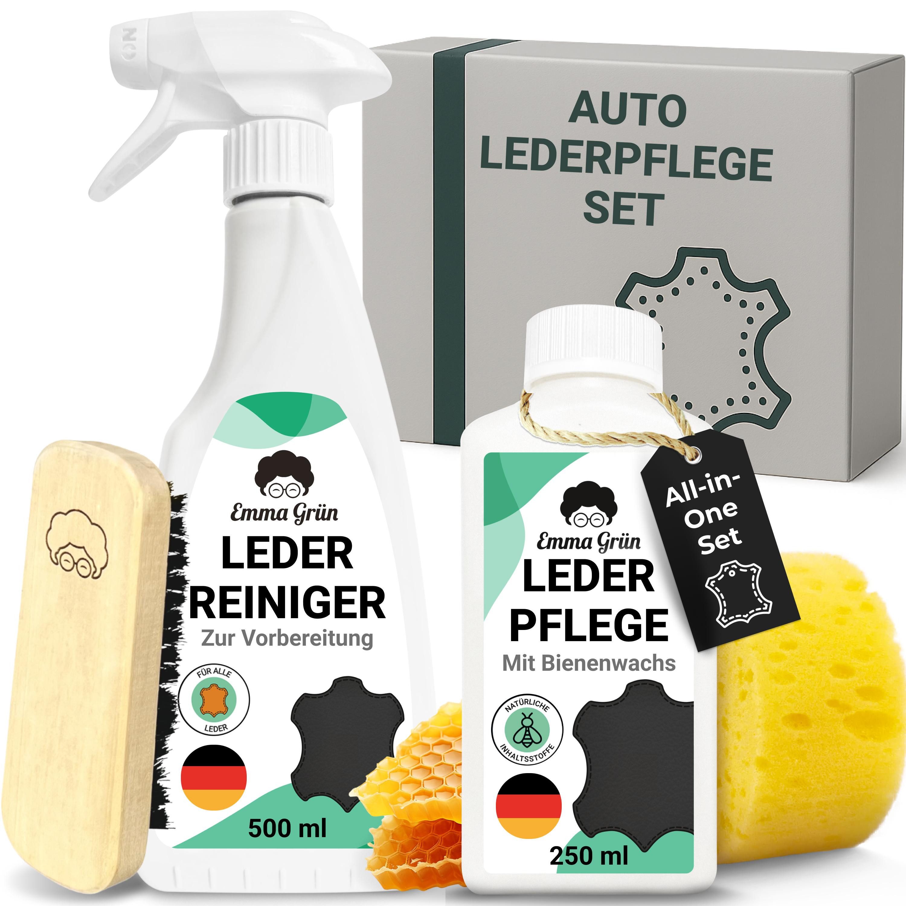 Reiniger & Lotion mit Bienenwachs Lederpflegeset