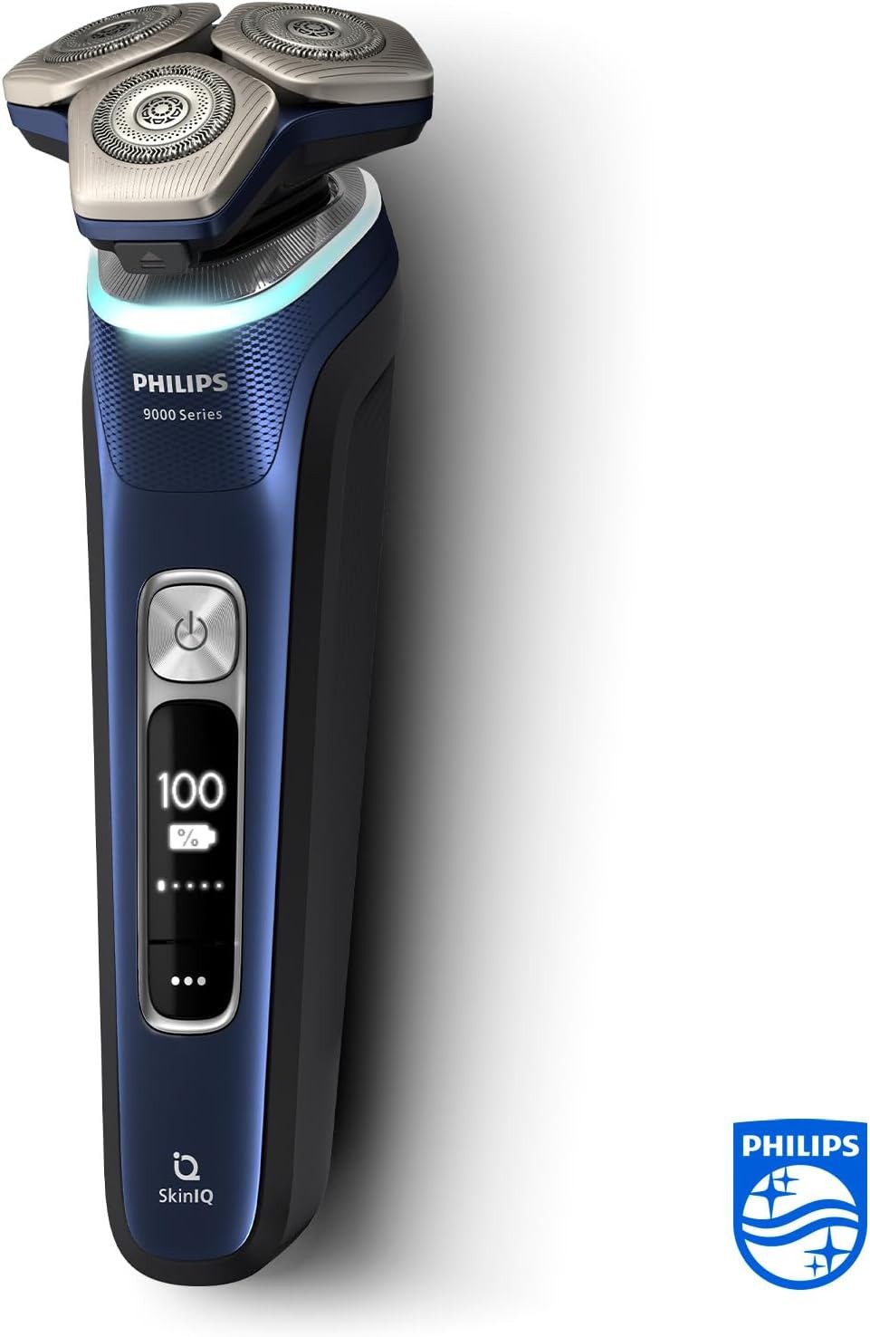 Philips Elektrorasierer Philips Shaver Series S9980/54 Rasierer Wet & Dry SkinIQ-Technologie, Quick Clean Pod Reinigungsstation, Ausklappbarer Präzisionstrimmer (integriert), Quick Clean Pod, Präzisionstrimmer, Ladestation, Reiseetui, SkinIQ, Lift & Cut, 360°-Klingen, Wet & Dry, Quick Clean Pod