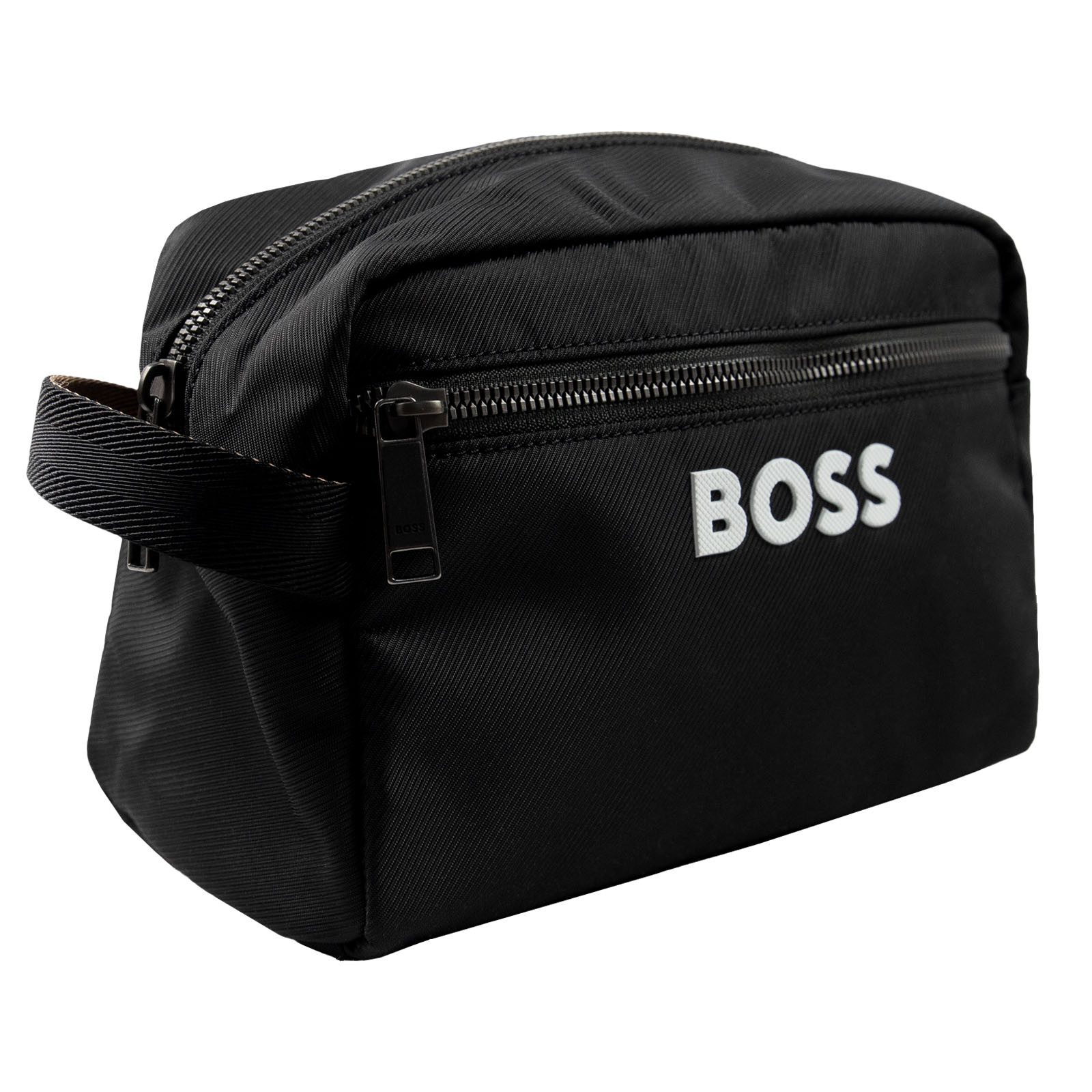 BOSS Kulturbeutel Catch 3.0 Washbag, mit seitlichem Tragegriff, großes Markenlogo auf Vorderseite