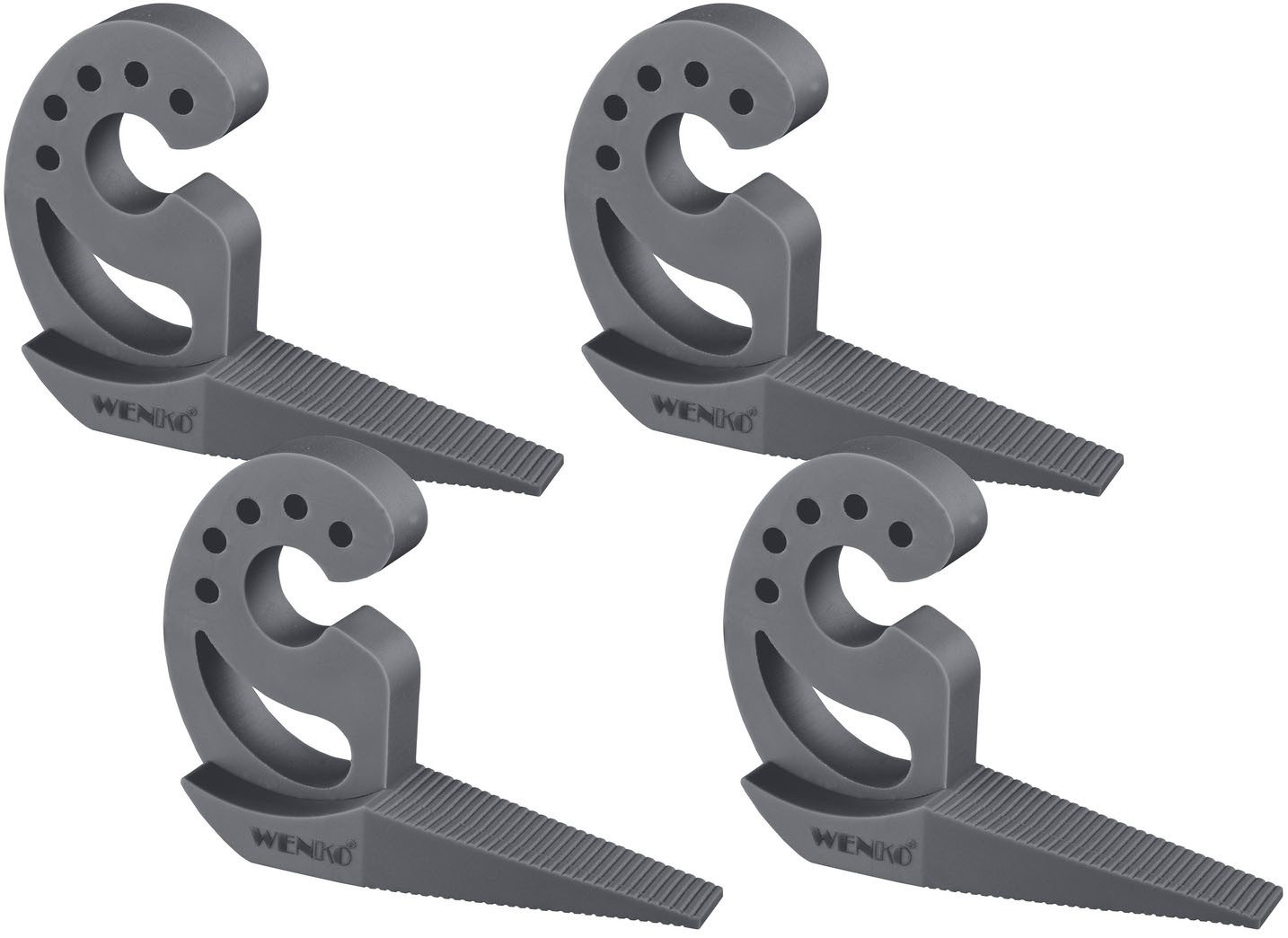 WENKO Fensterstopper Modell Multi-STOP® Anthrazit, (Set, 4-tlg), Klemmschut günstig online kaufen