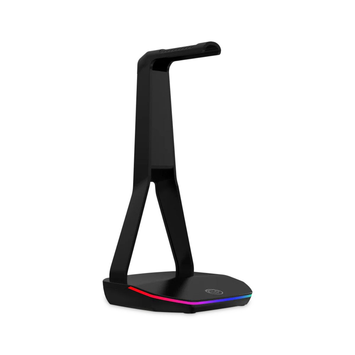 Qware Gaming Headset-Halterung Mesa Headset Halter mit RGB Beleuchtung und Handy Ladefunktion, (Mit 2 USB-A Ladeanschlüssen)