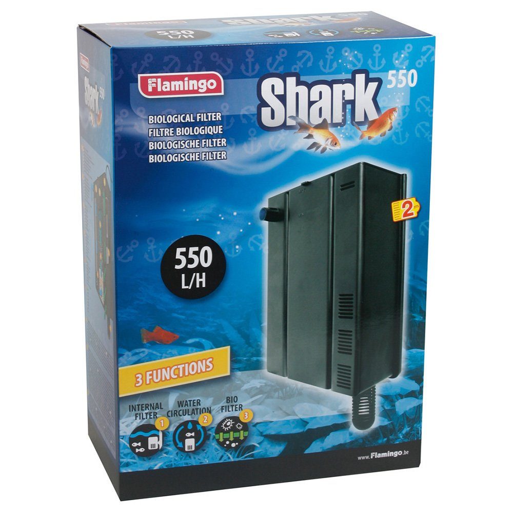 Flamingo Aquarienpumpe Biologischer Filter Shark 550