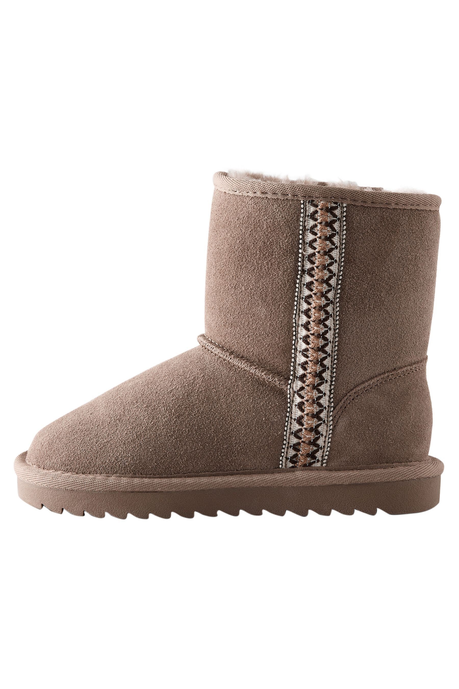 Next Wasserabweisende Schlupfstiefel aus Veloursleder Stiefel
