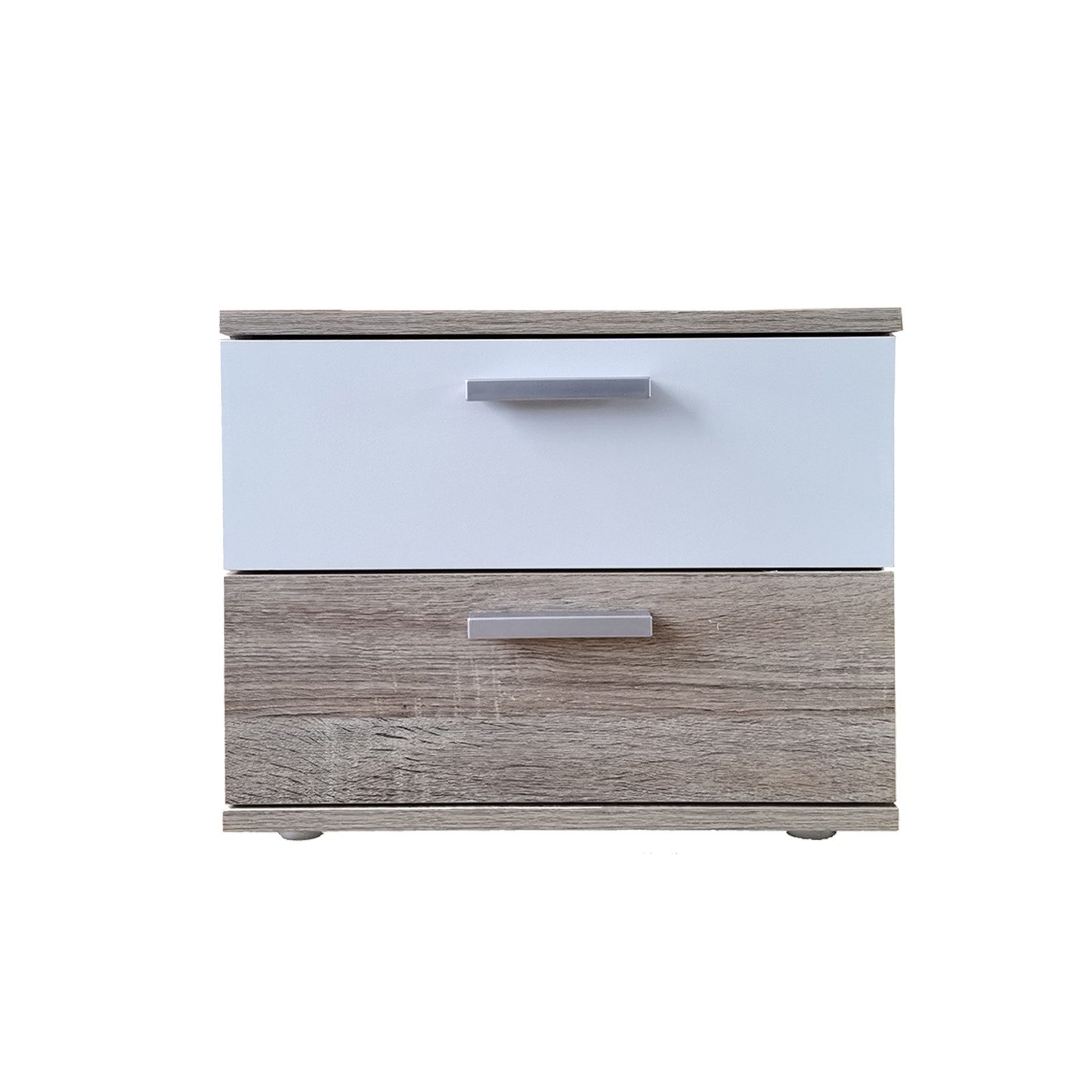 Nachtkommode Nachtschrank Nina mit zwei Schubladen