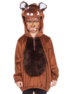 Karneval-Klamotten Monster-Kostüm Grüffelo Kinder Märchenkostüm, Kinderkostüm Oberteil mit Kapuze für Mädchen Jungen Tierkostüm