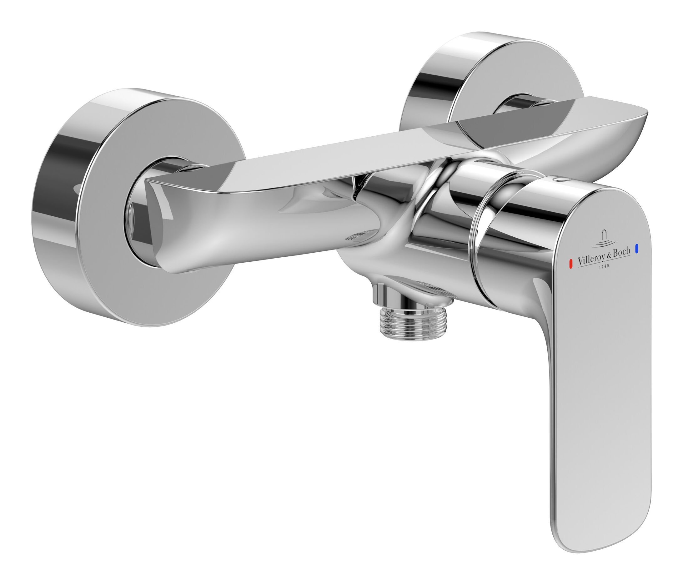 Villeroy & Boch Duscharmatur O.novo Einhebel, Wandmontage - Chrom