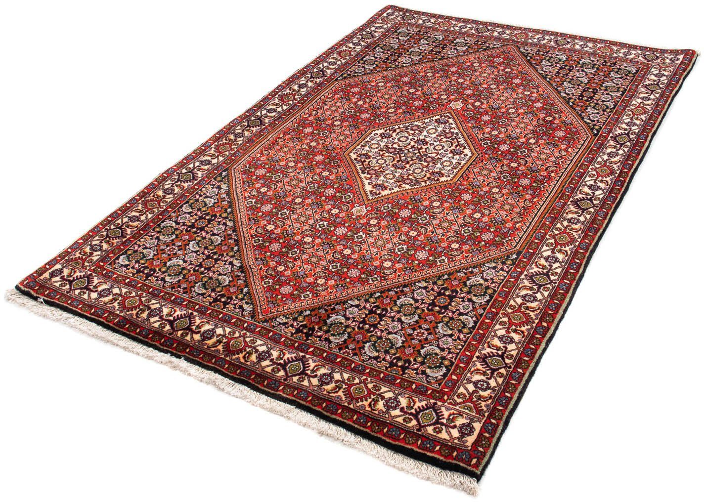 Orientteppich Perser - Bidjar - 173 x 112 cm - rot, morgenland, rechteckig, Höhe: 15 mm, Wohnzimmer, Handgeknüpft, Einzelstück mit Zertifikat