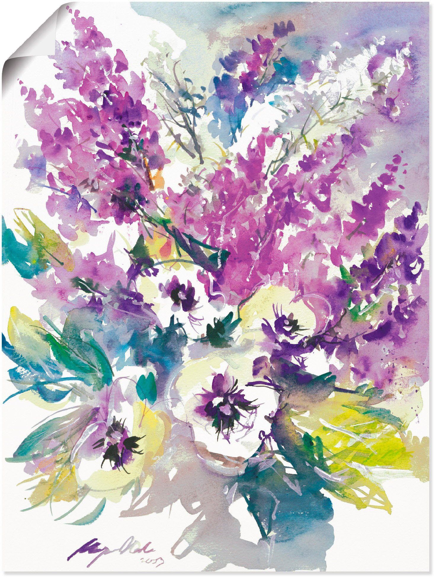 Artland Poster Blumenstrauß III, Blumen (1 St), ohne Rahmen