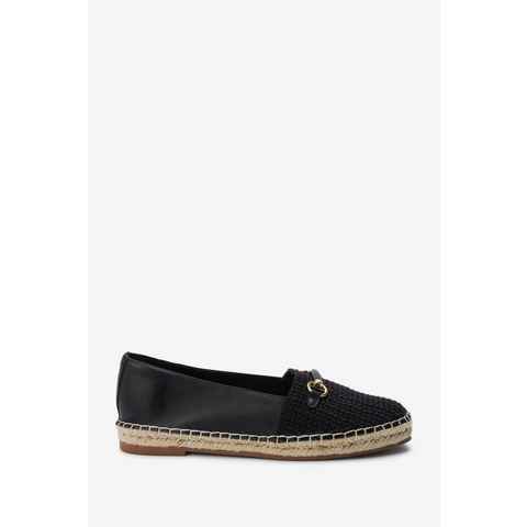 Next Forever Comfort® Espadrille-Loafer, Leder/Strick Loafer (1-tlg)