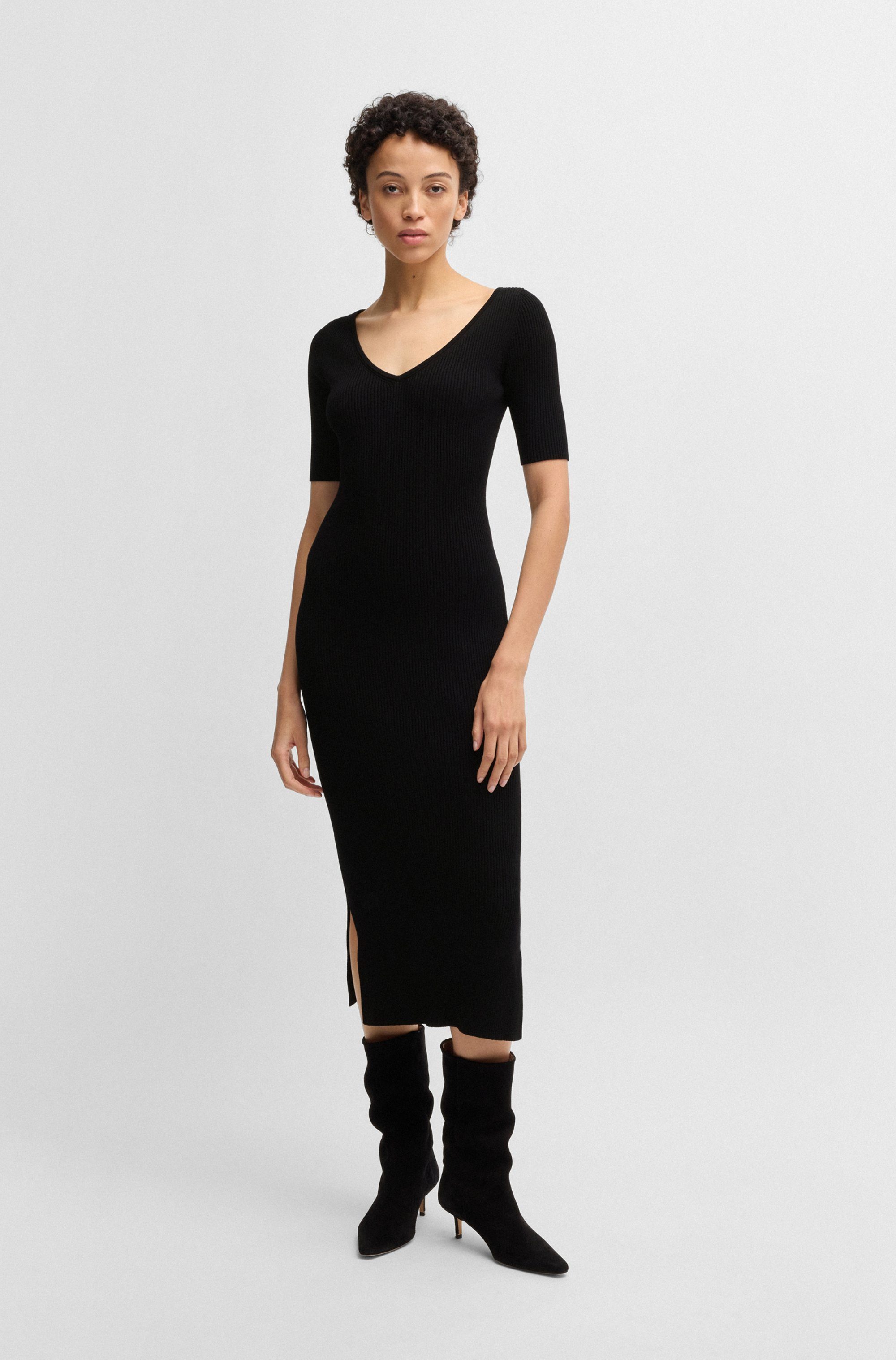 BOSS ORANGE Strickkleid Fargheritina Premium Damenmode günstig online kaufen