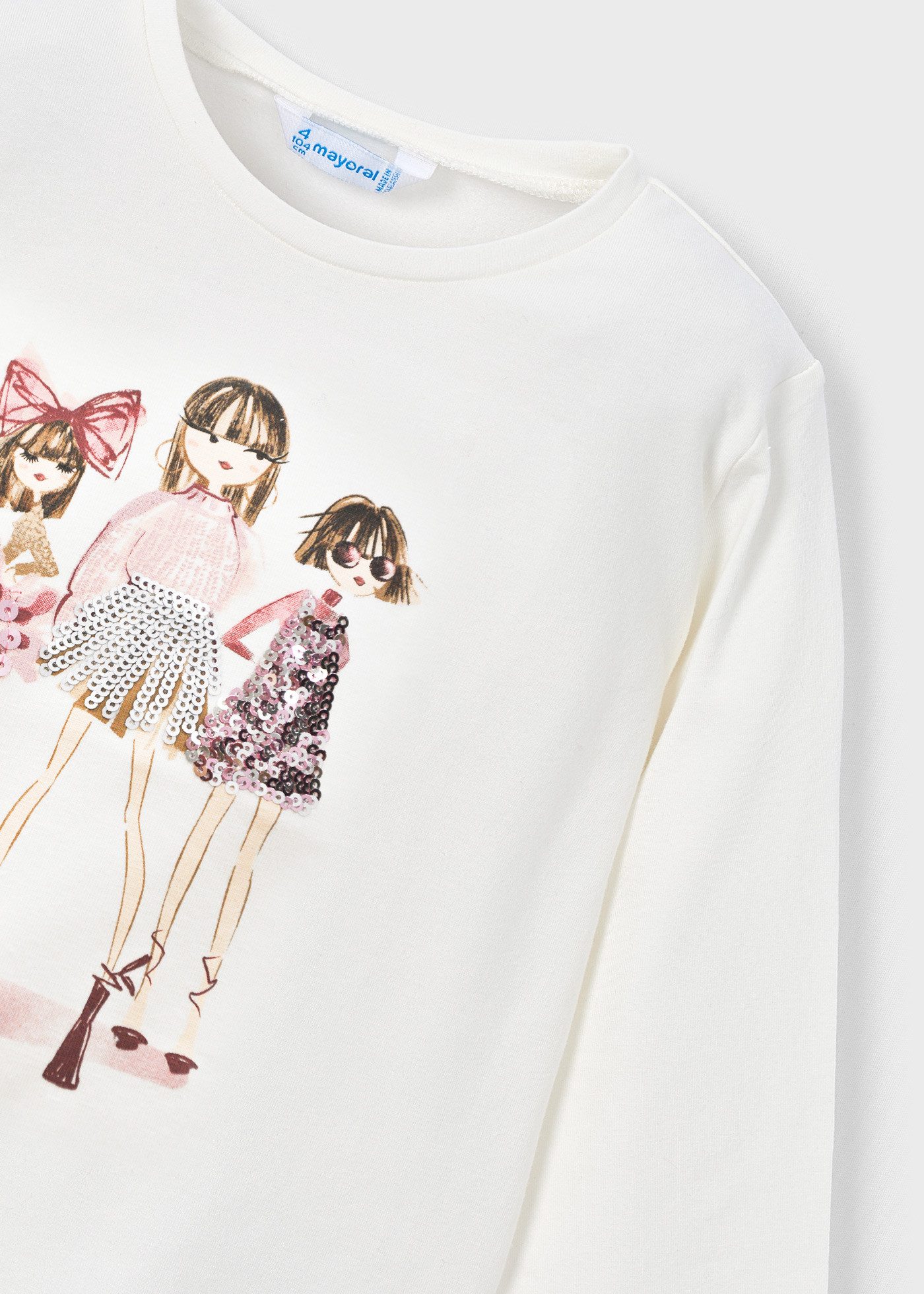 Mayoral Langarmshirt mit Pailletten