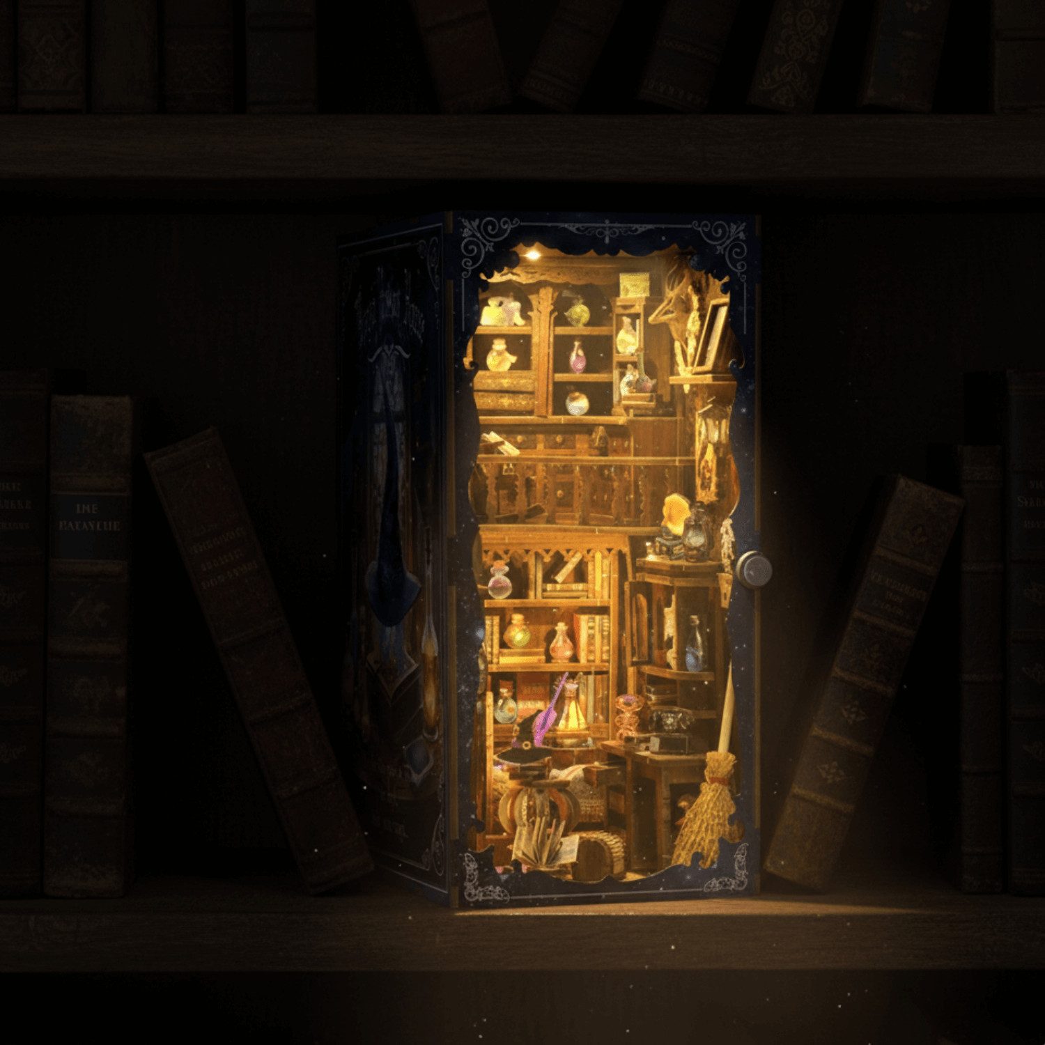 MagicHolz Buchstütze Magic Lab Book Nook