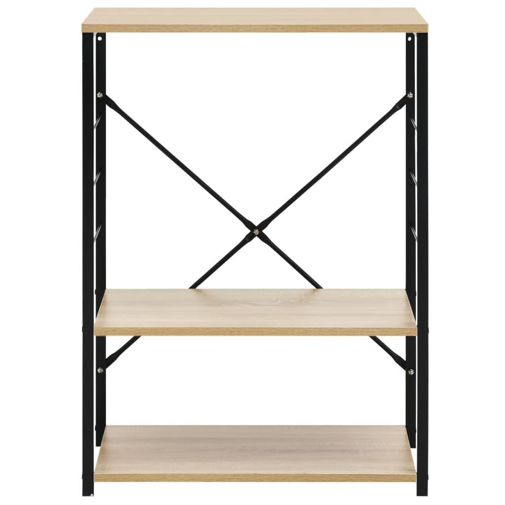 vidaXL Schubkasteneinsatz Mikrowellenregal Schwarz Eiche 60×39,6×79,5 günstig online kaufen