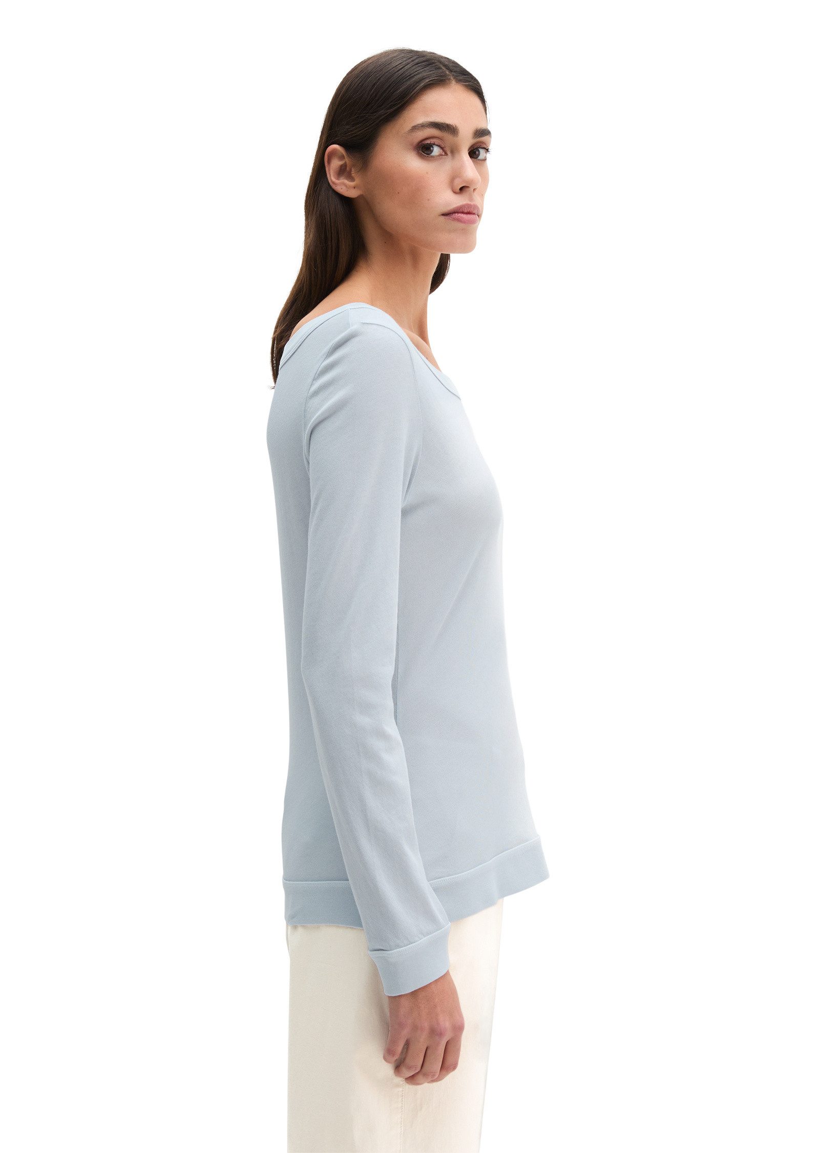 Marc O'Polo Langarmshirt aus weichem Baumwoll-Single-Jersey günstig online kaufen