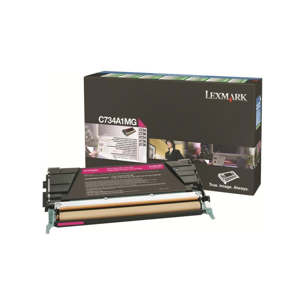 Lexmark Tonerpatrone C734A1MG Toner magenta