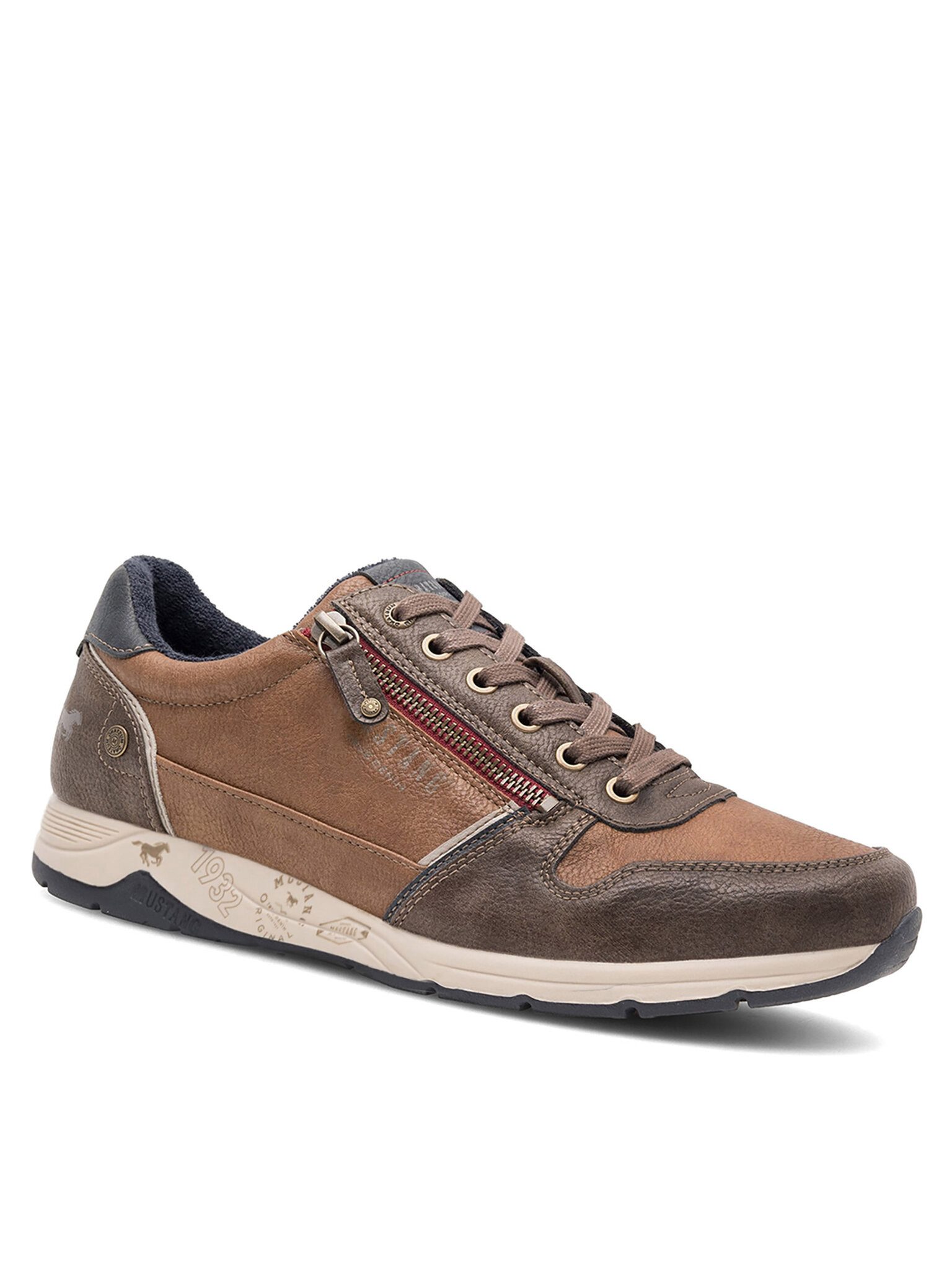 MUSTANG Mustang Halbschuhe Herren 4106-306 Braun Schnürboots