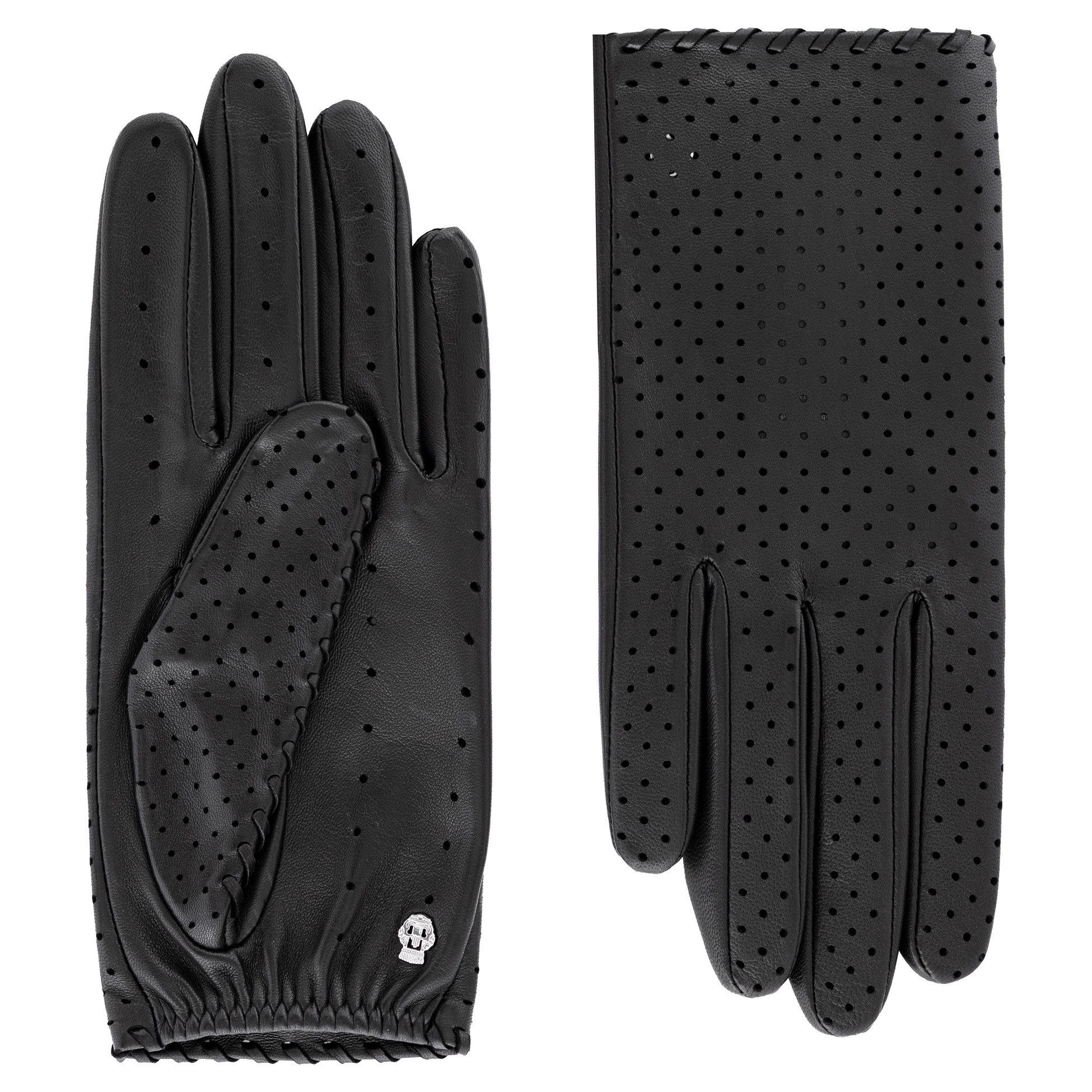 Roeckl Lederhandschuhe GENOVA Fingerhandschuh mit Perforationen