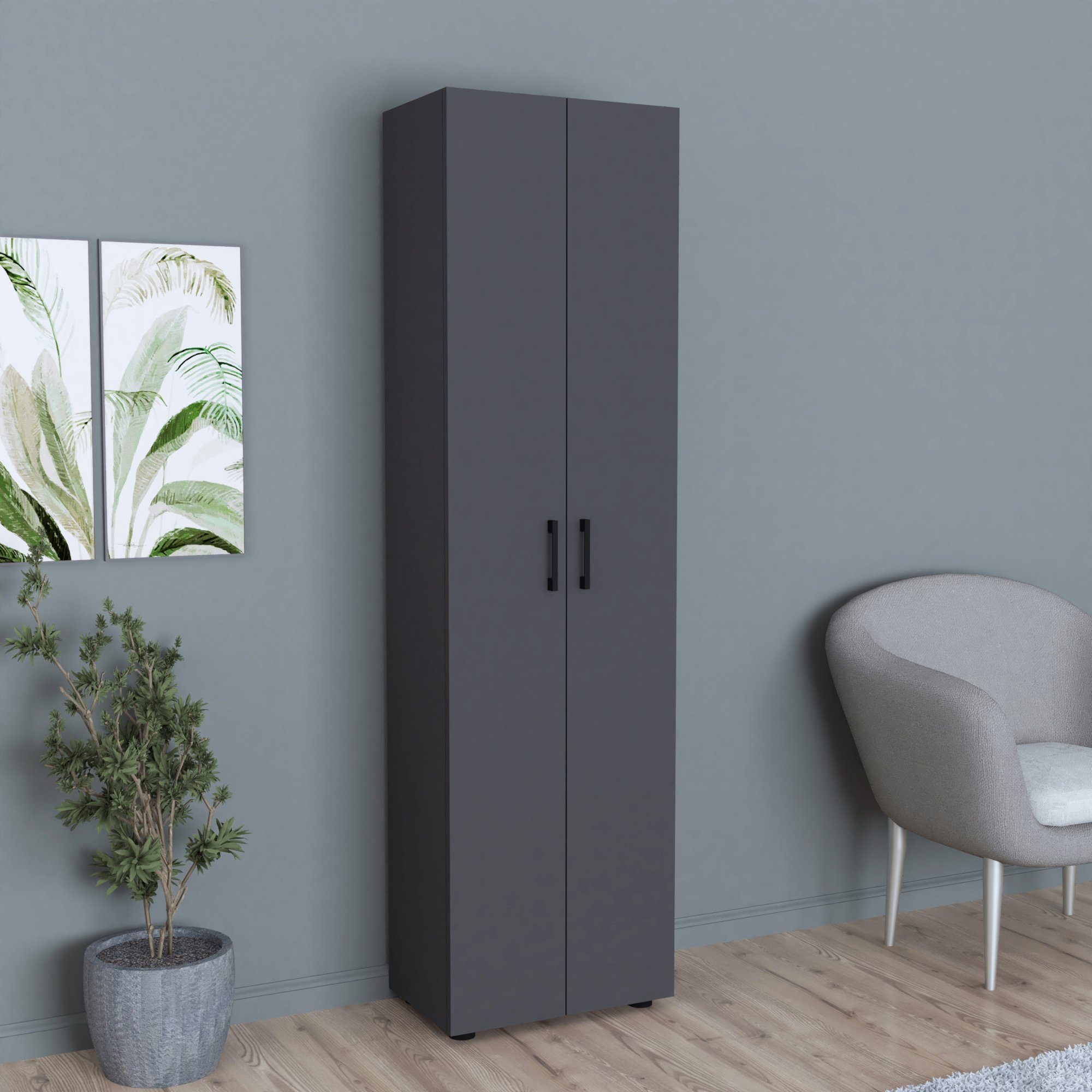 en.casa Beistellschrank »Åsnes« Allzweckschrank 178x49x32cm mit günstig online kaufen